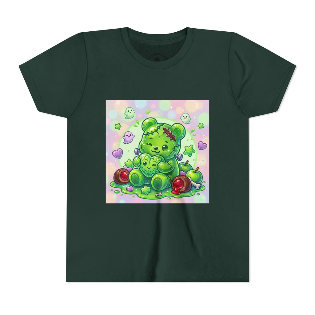 Franken-Gummy-Stein Gooey Bear-Youth Short Sleeve Shirt