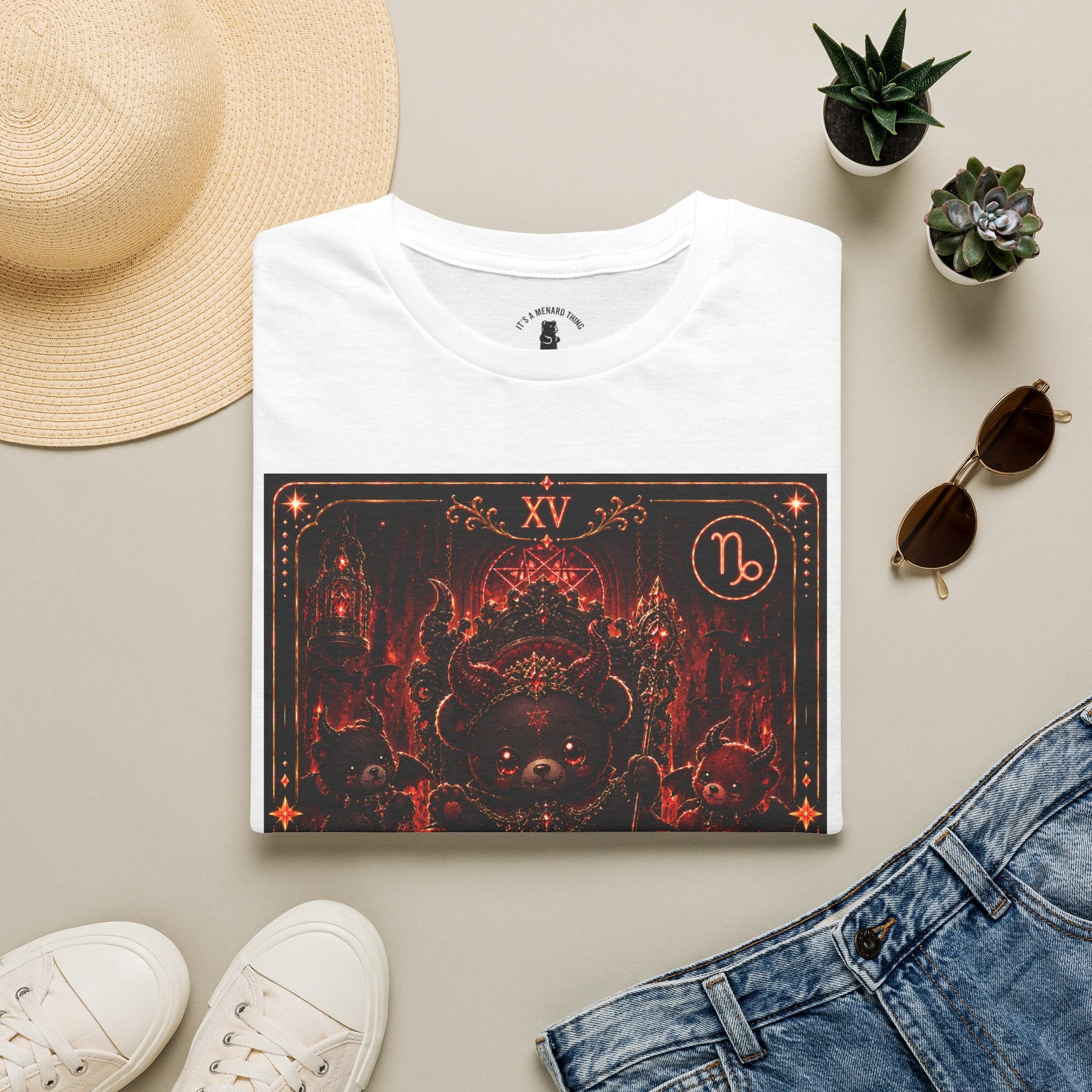 The Devil Tarot Card Oozy Bear Friend Special Addition- Graphic Shirt