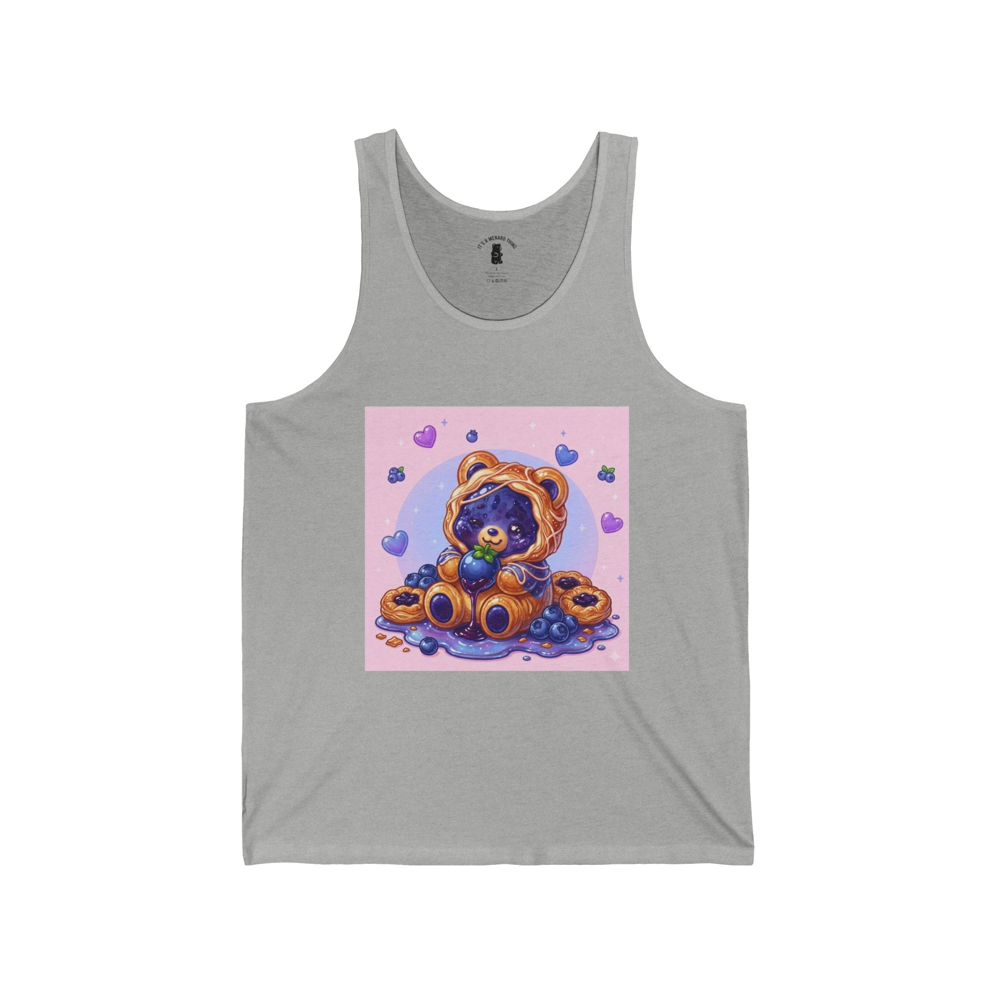 Blueberry Danish, Special Puff Pastry PJ Gooey Gummy Bear— Kawaii Graphic Tank Top