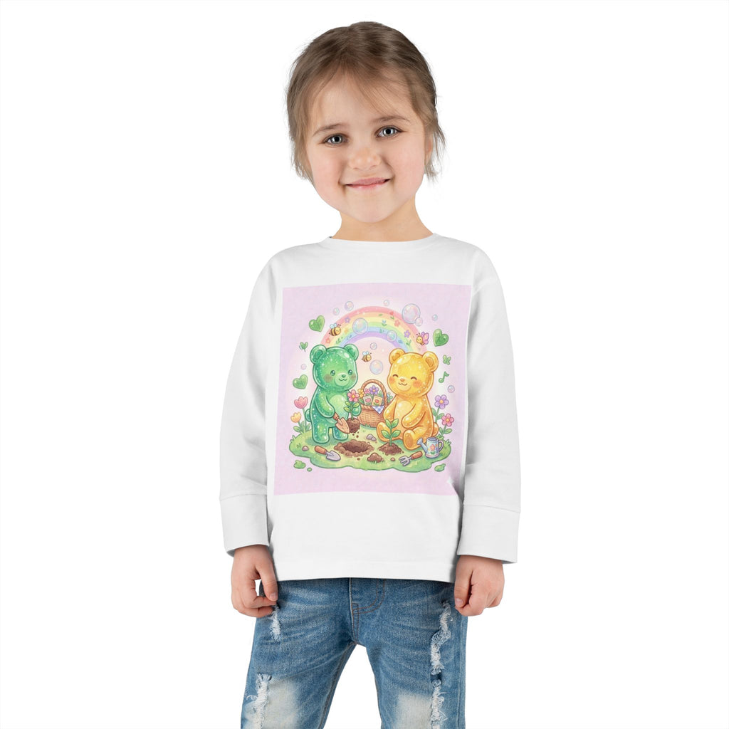 Let's Build a Garden, Oozy Bear Friends Gummy Duo- Graphic Long Sleeve Shirt