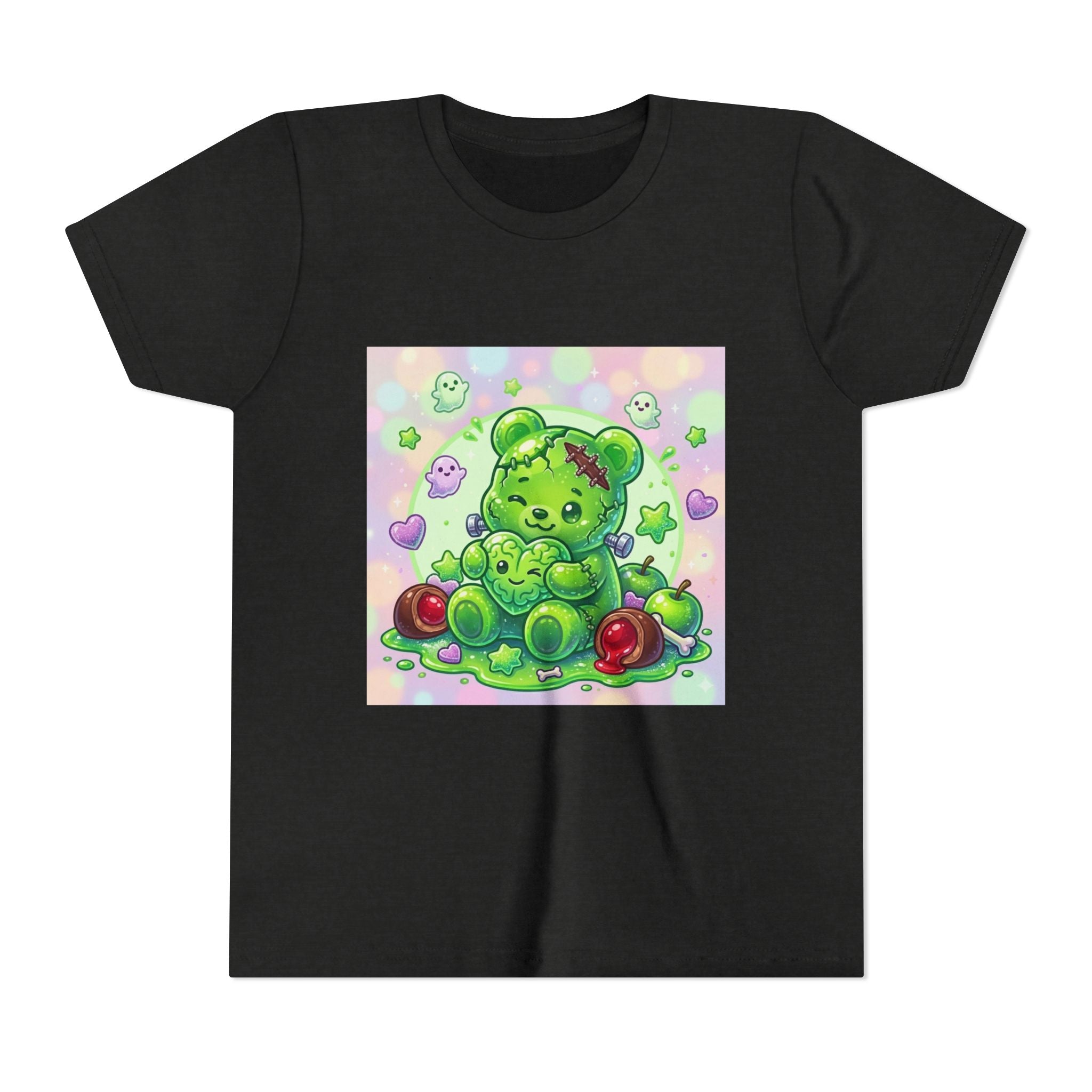 Franken-Gummy-Stein Gooey Bear-Youth Short Sleeve Shirt