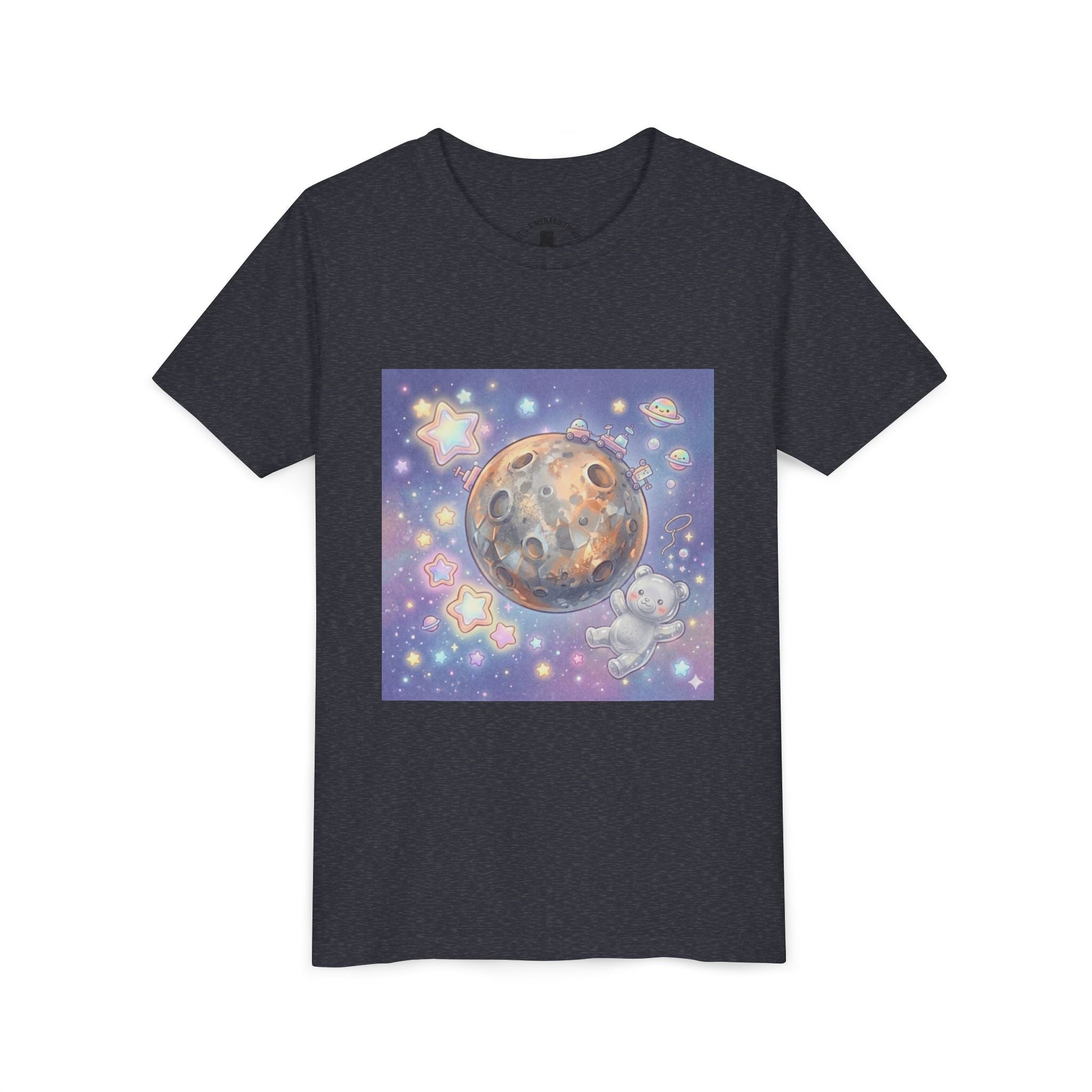Lets Study Mercury, Silver Gooey Crystal Gummy Bear-Galaxy Graphic Youth Shirt