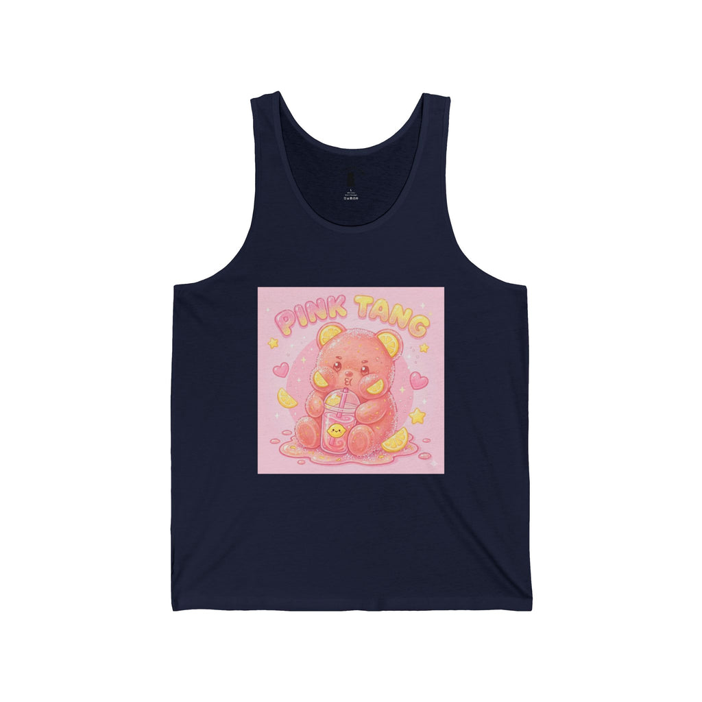 "Pink Tang" Sour Pink Lemonaid Gooey Gummy Bear - Kawaii Graphic Tank Top