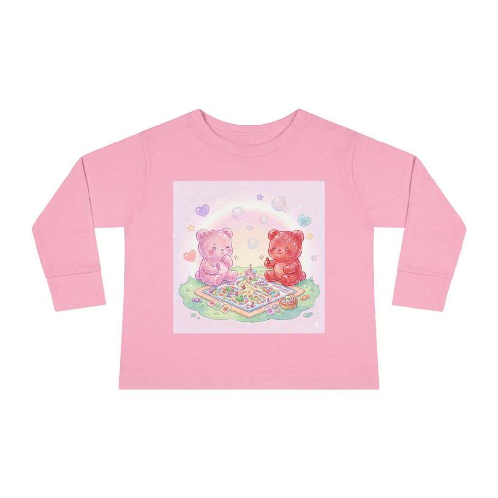 Playdate Board Games, Oozy Bear Friends- Graphic Long Sleeve Shirt