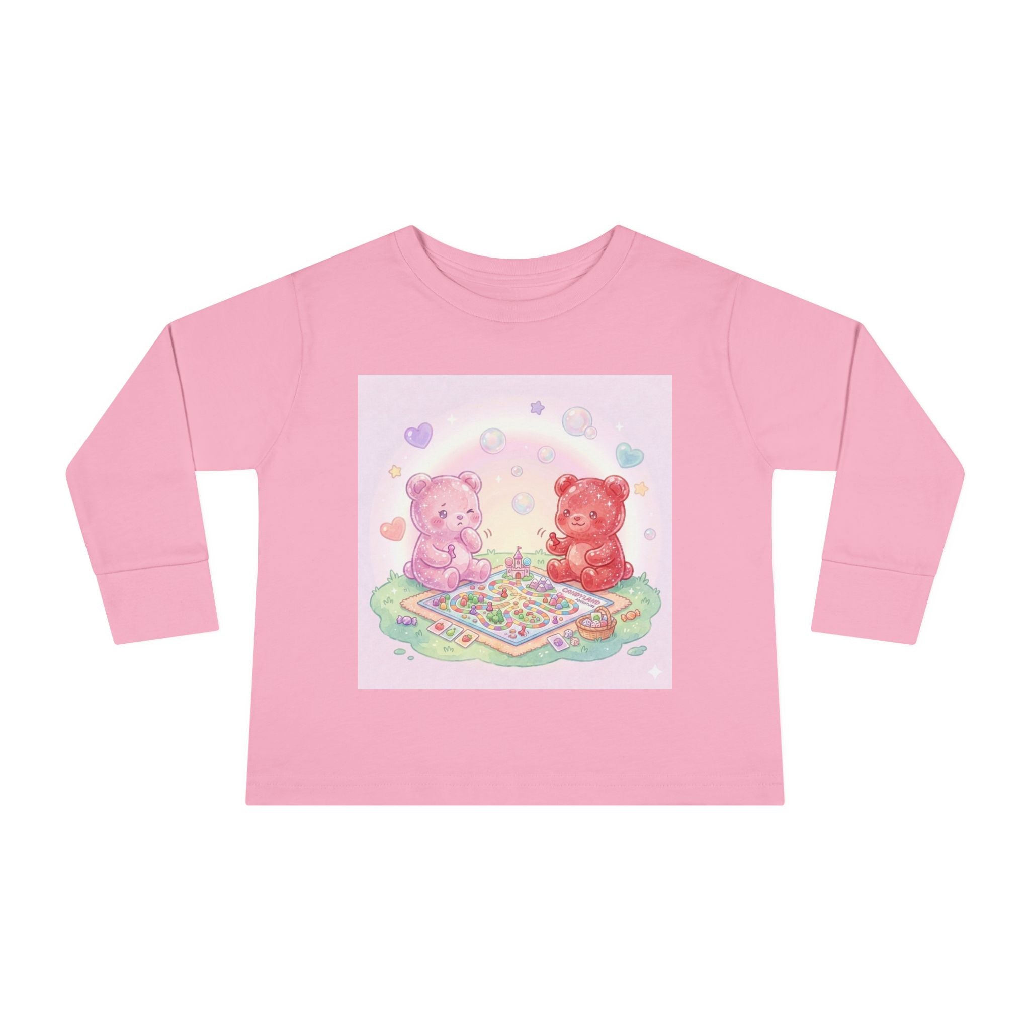 Playdate Board Games, Oozy Bear Friends- Graphic Long Sleeve Shirt