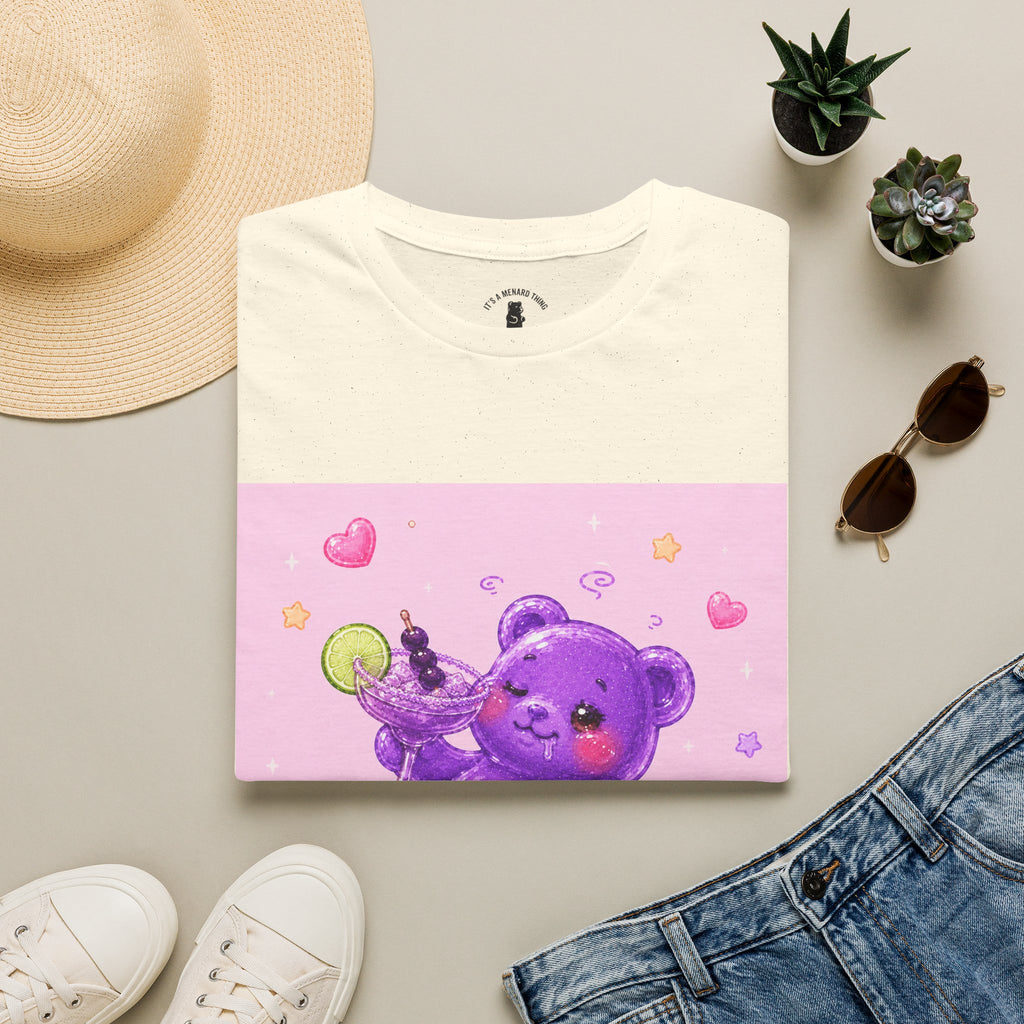 Special Wine to Dine, Purple Oozy Boozy Gummy Drinking Pal- Kawaii Graphic Shirt