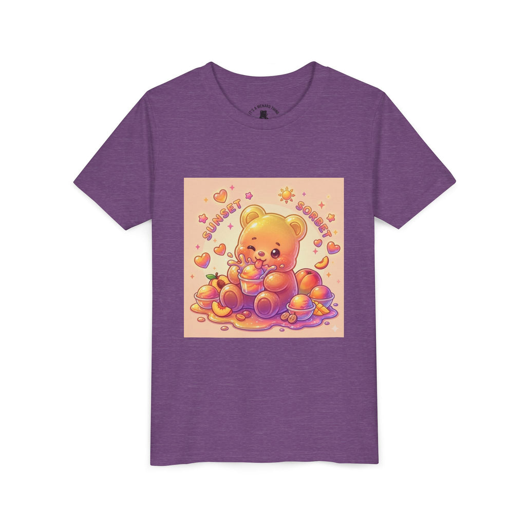 Sunny Peach Sorbet Gooey Gummy Bear Kids Graphic Shirt