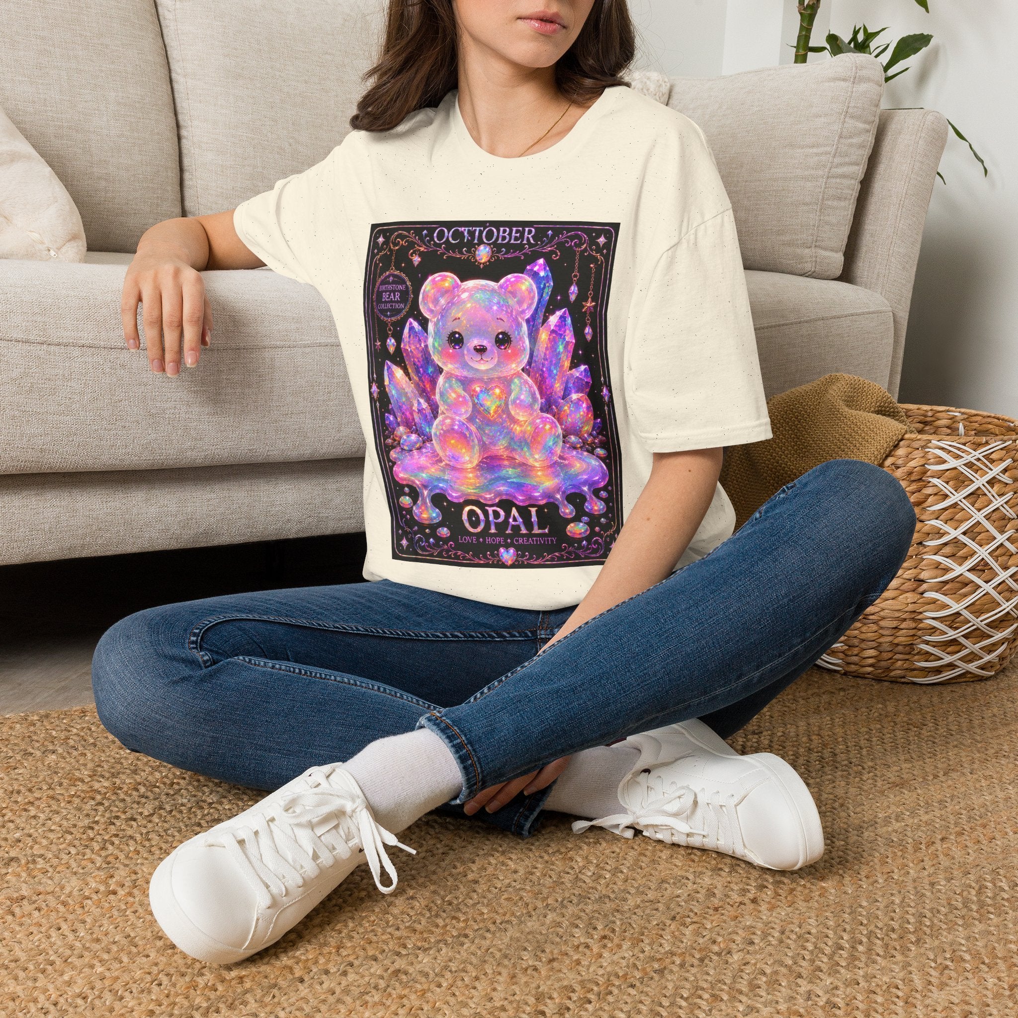 October, Opal Crystal Oozy Bear Special Addition- Graphic Shirt