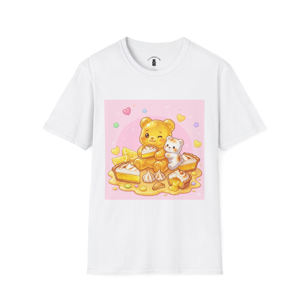 Lemon Margarine Pie & Whipped Cream Gooey Gummy Bear — Kawaii Graphic T-Shirt