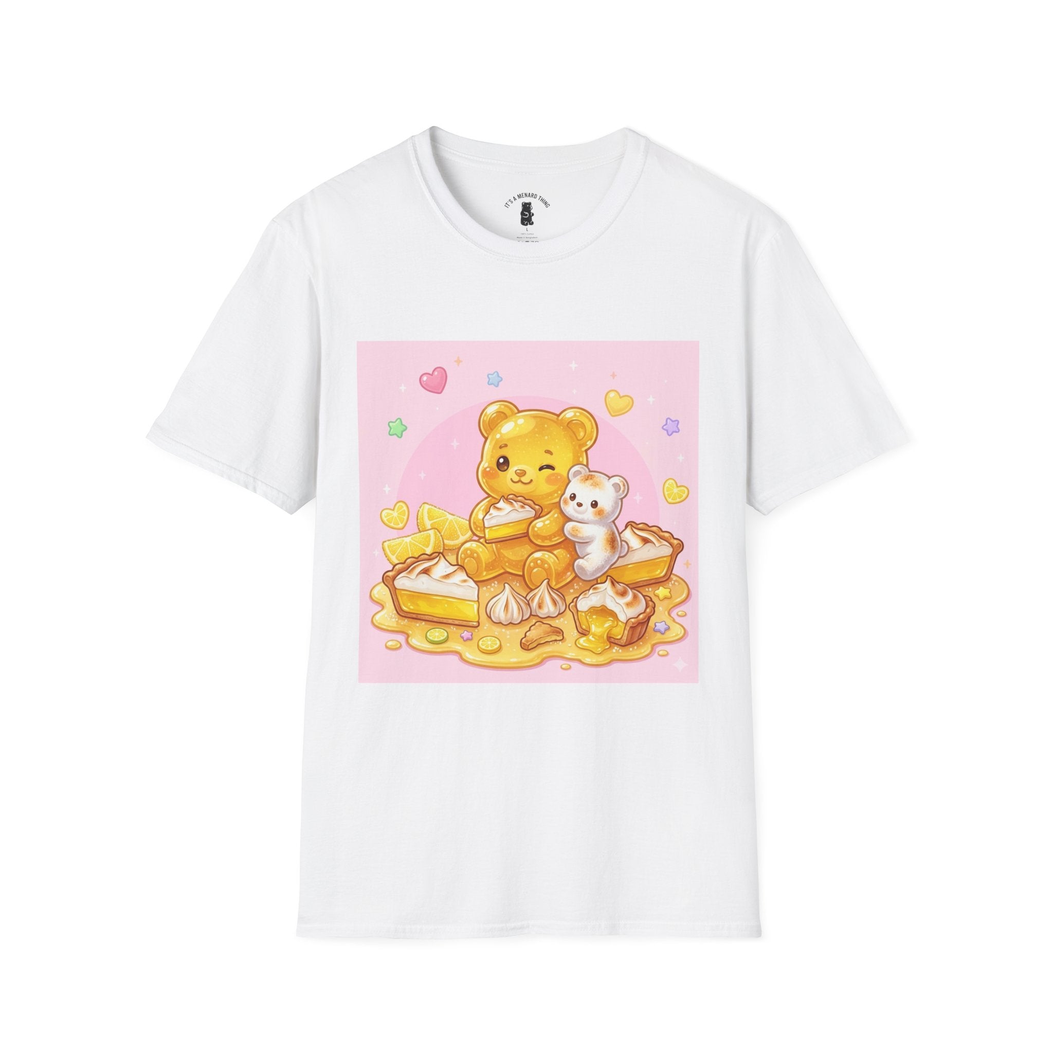 Lemon Margarine Pie & Whipped Cream Gooey Gummy Bear — Kawaii Graphic T-Shirt