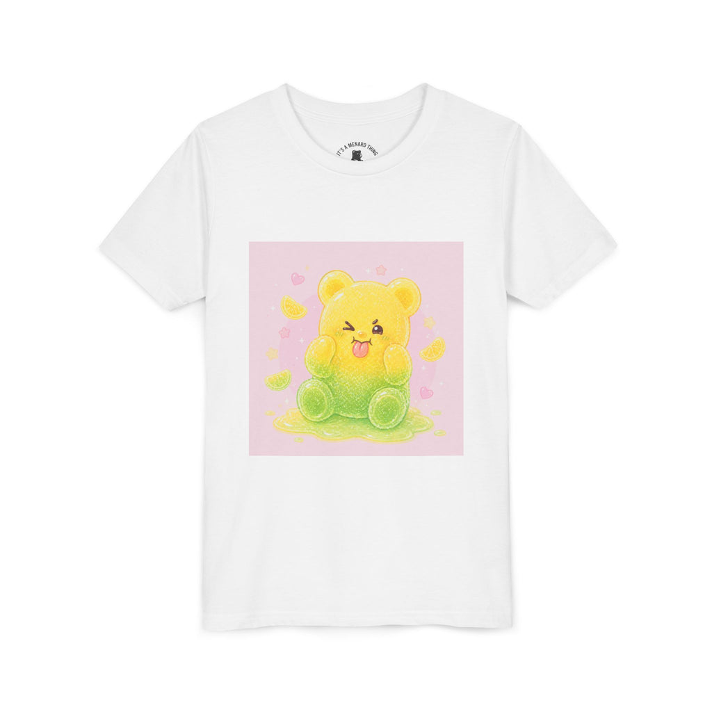 Cute Lemon & Lime Sour Gooey Gummy Bear Kids- Graphic Youth T-Shirt