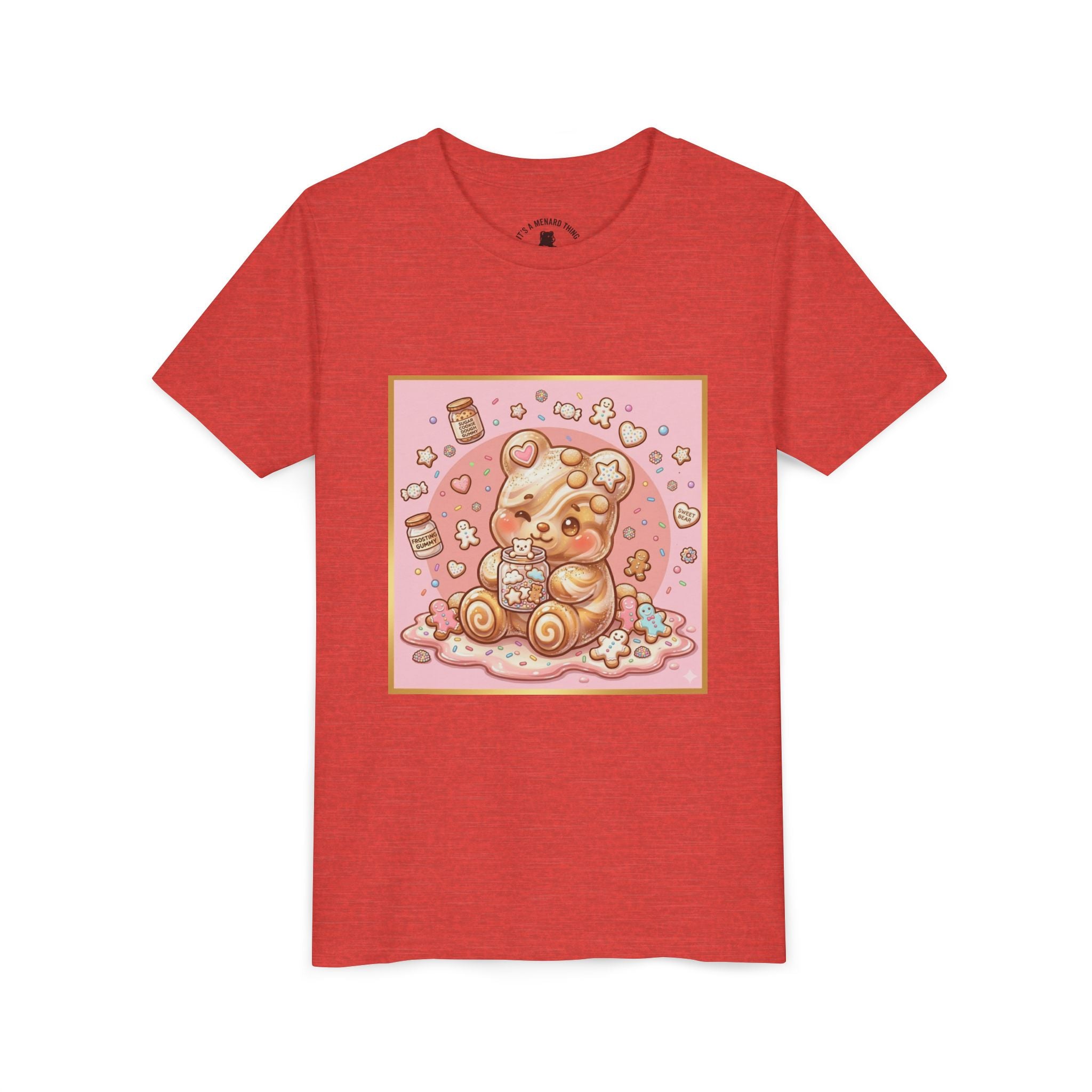 Sugar Frosted Holiday Cookie Gooey Gummy Bear Youth T-Shirt