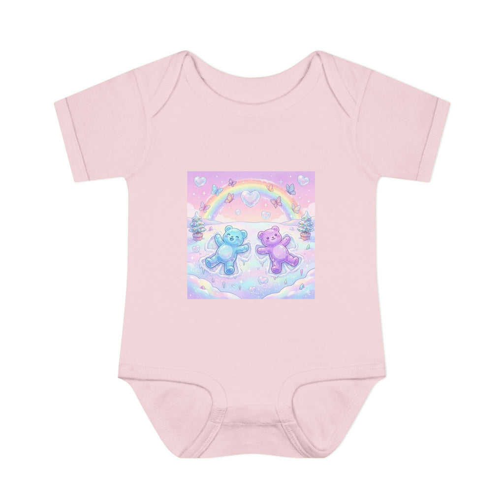 Twin Snow Angel Gooey Gummy Bears Infant Bodysuit — Cute Baby Onesie