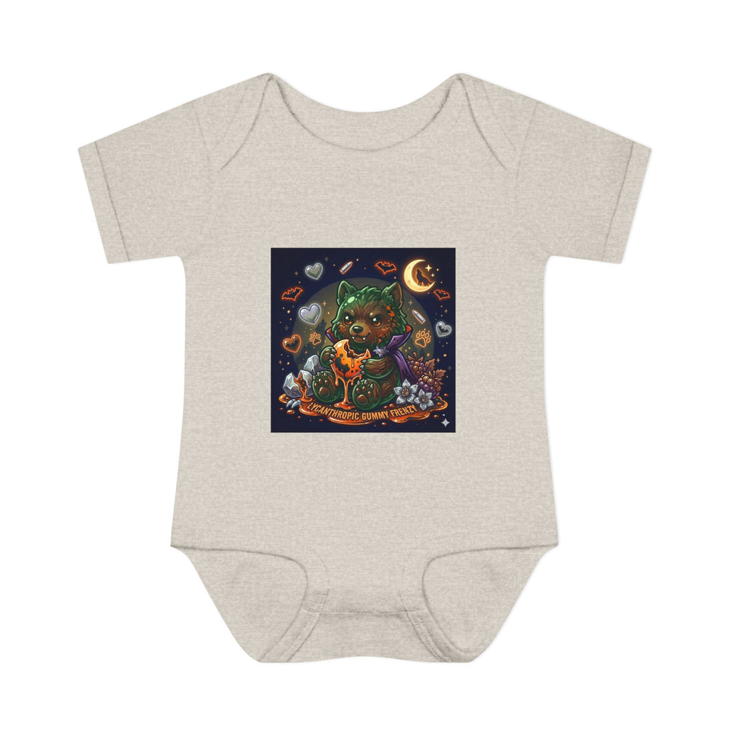 Baby Bodysuit — Cute Halloween Werewolf Gooey Bear