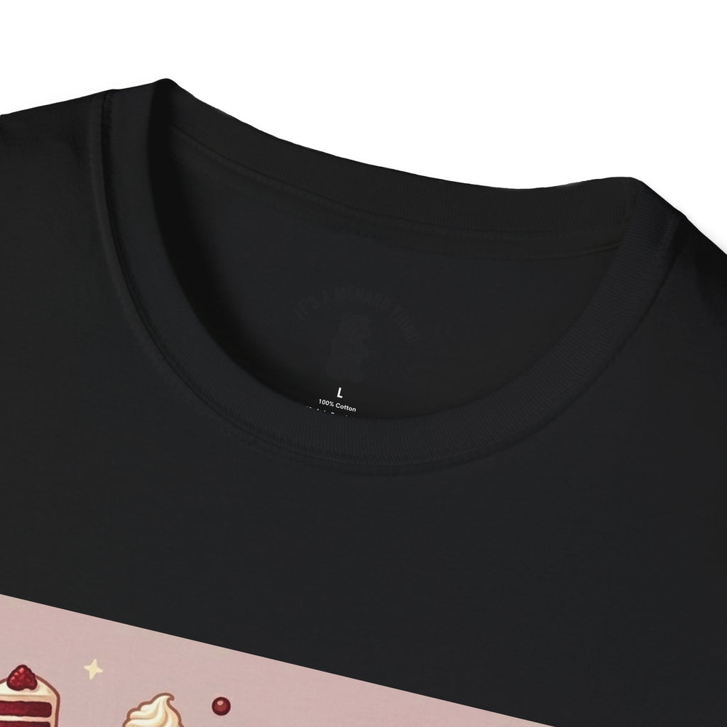 Silky Red Velvet Cake & Cream, Exotic Gooey Gummy Bear — Kawaii Graphic T-Shirt