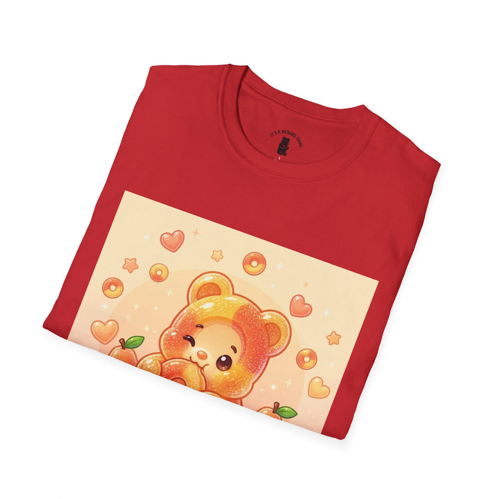 Peach Ring Gooey Gummy Bear- Cute Graphic T-Shirt