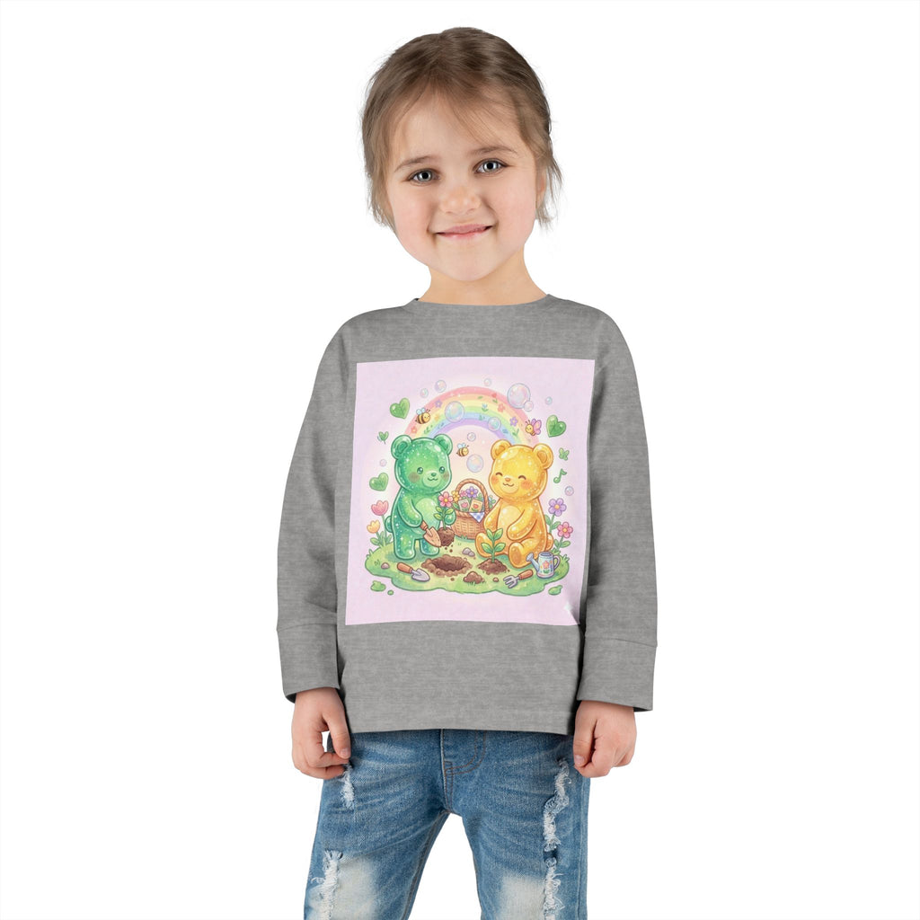 Let's Build a Garden, Oozy Bear Friends Gummy Duo- Graphic Long Sleeve Shirt