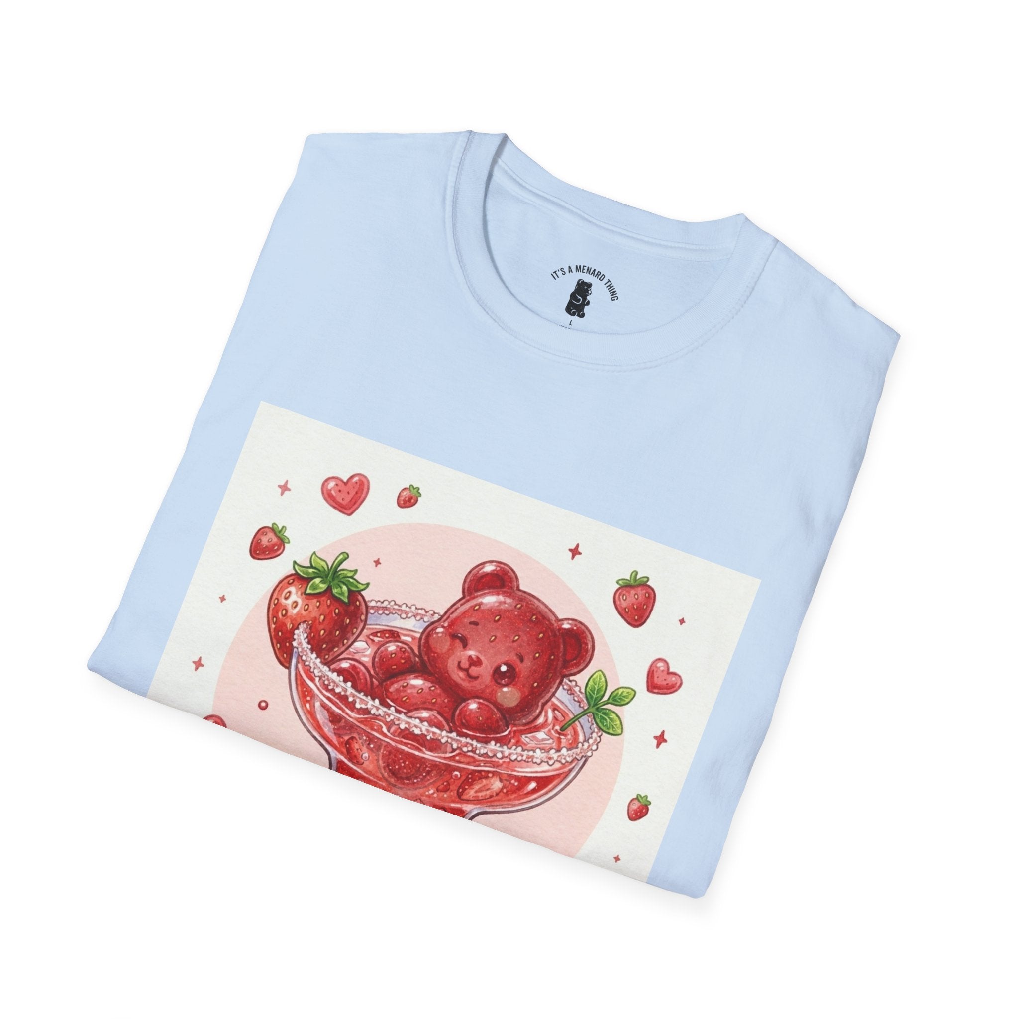 Strawberry Daiquiri Icey, Boozy Gooey Gummy Bears- Kawaii Graphic T-Shirt