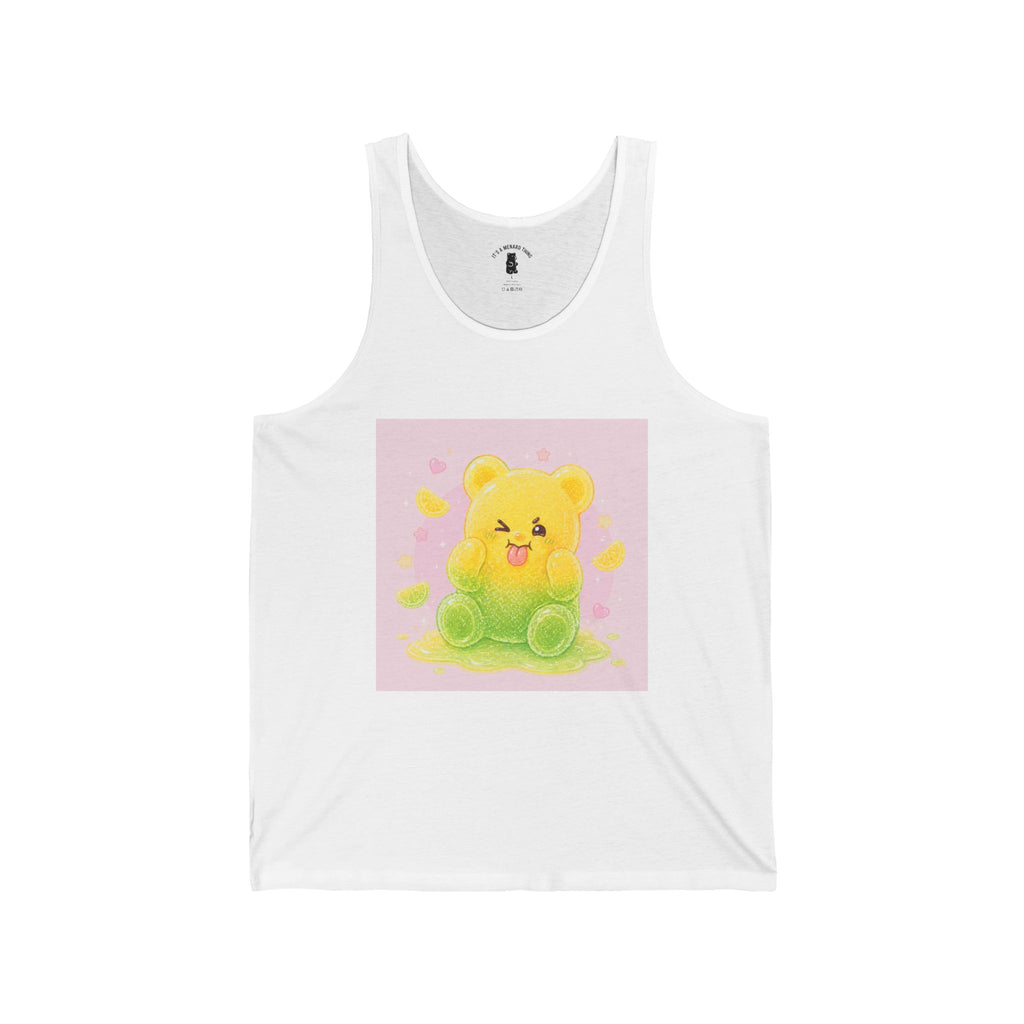 Sour Lemon & Lime Silly Gooey Gummy — Kawaii Graphic Tank Top