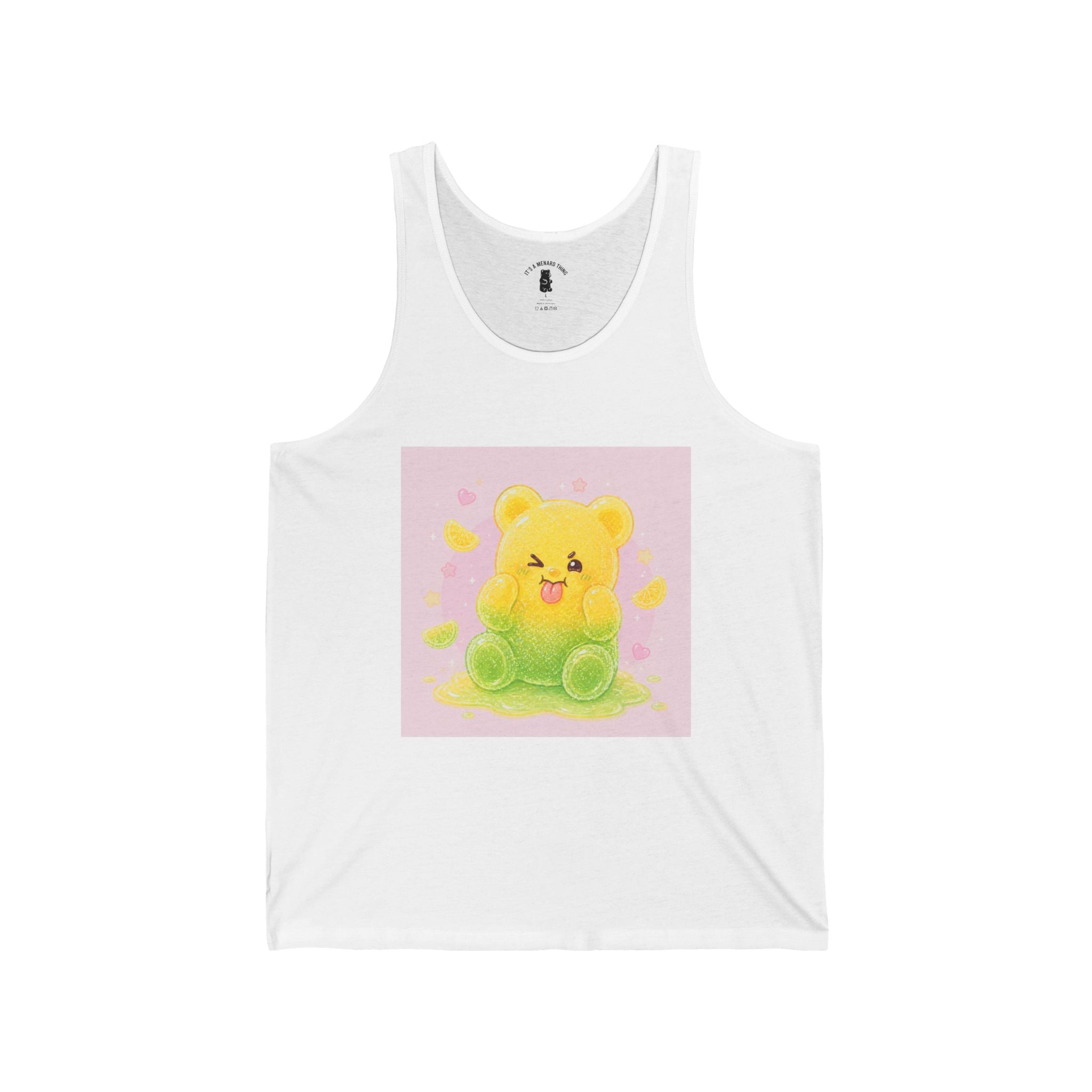 Sour Lemon & Lime Silly Gooey Gummy — Kawaii Graphic Tank Top