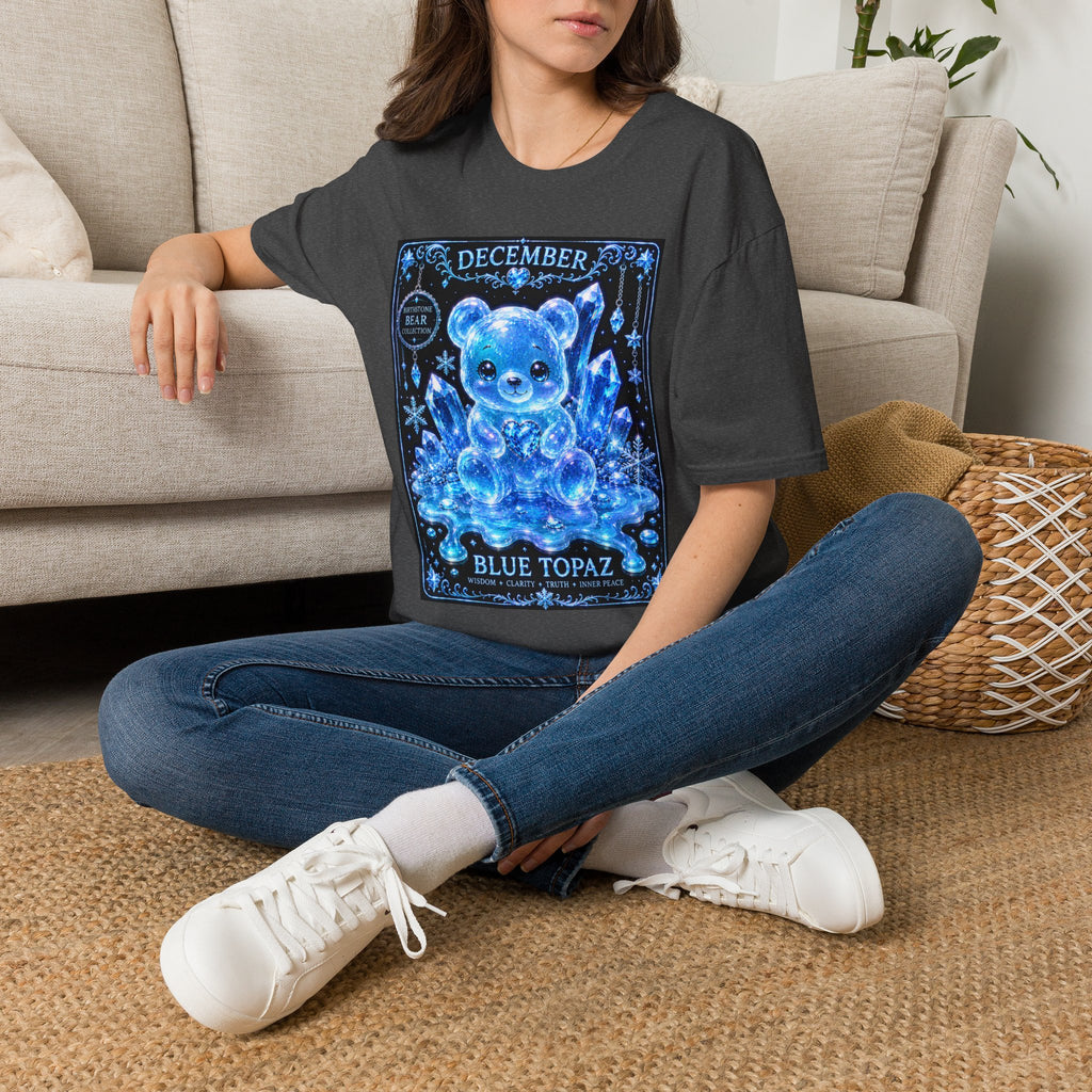 December, Blue Topaz Birthstone Oozy Bear Special Addition- Graphic Shirt