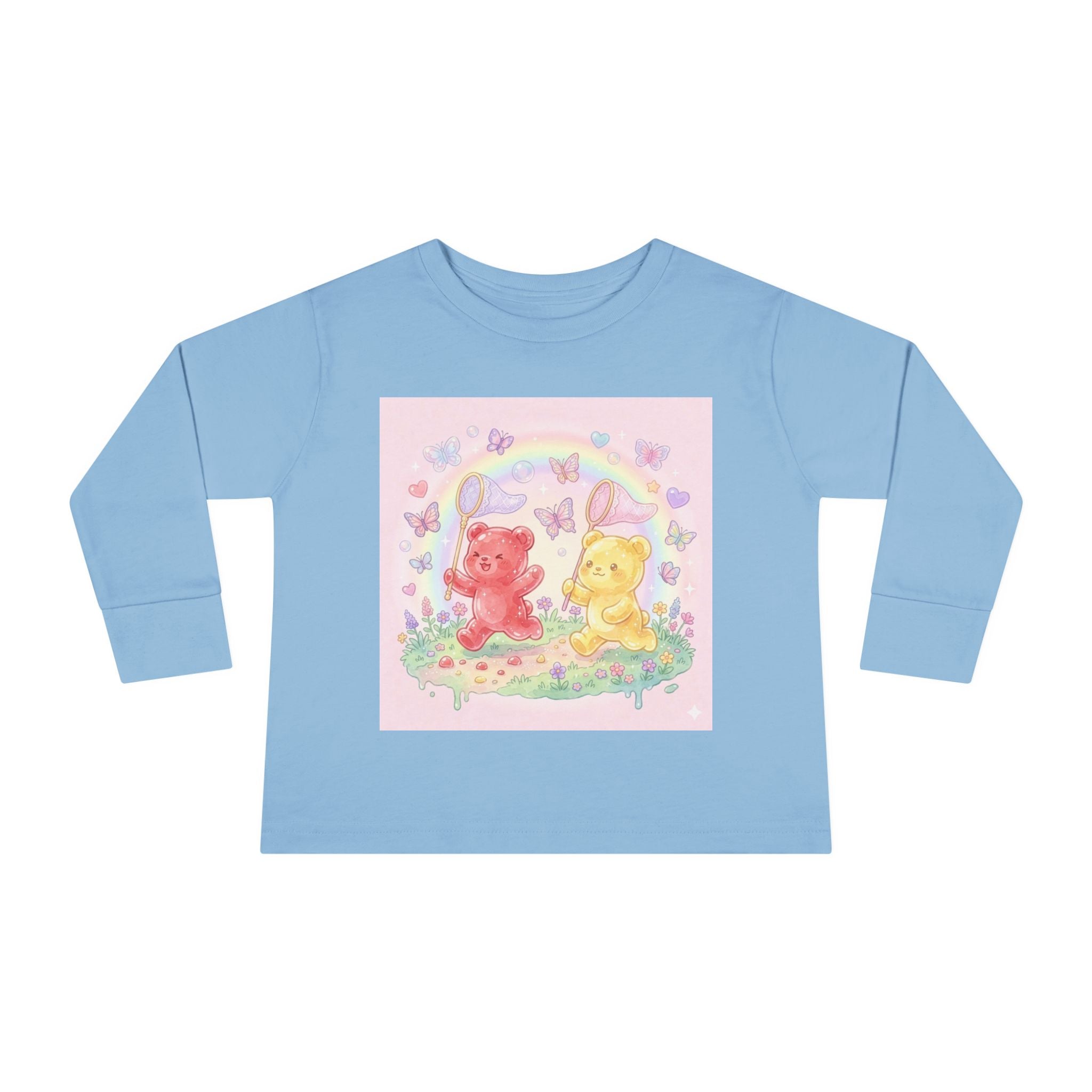 Catchin Butterflies, Oozy Bear Duo Friends- Graphic Long Sleeve Shirt