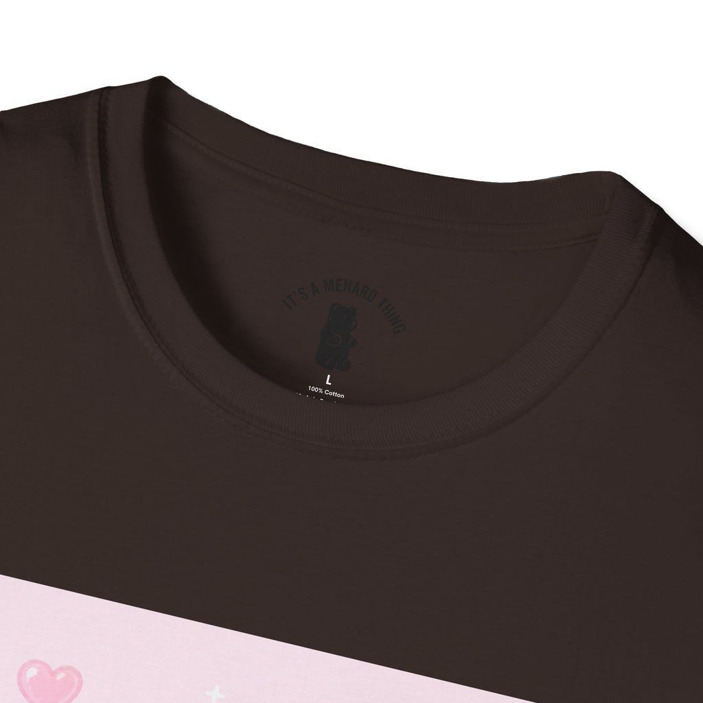 Gooey Pink Gummy Bear Bouquet T-Shirt — Kawaii Valentine Floral Tee
