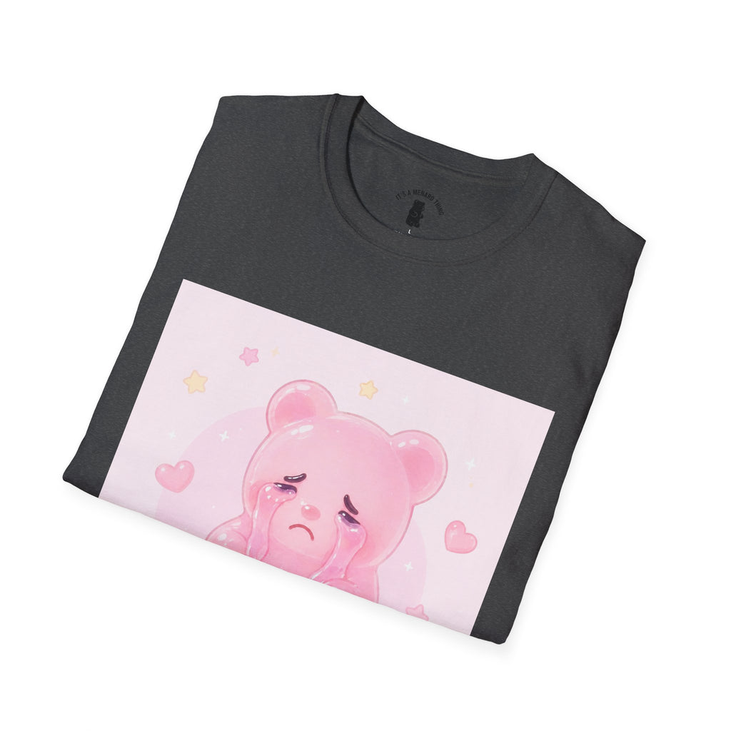 Crying Pink Gooey Gummy Bear- Graphic Tee
