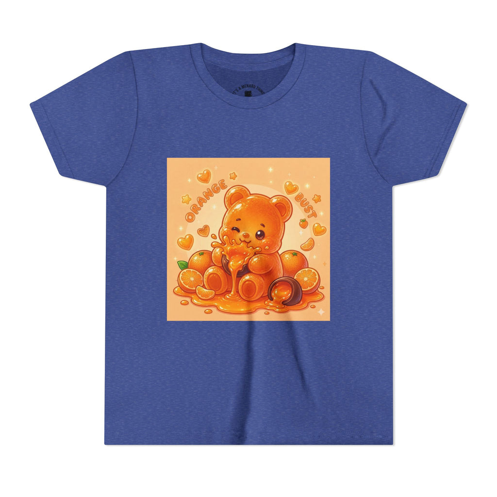 Gooey Orange Gummy Bear Graphic Tee for Kids