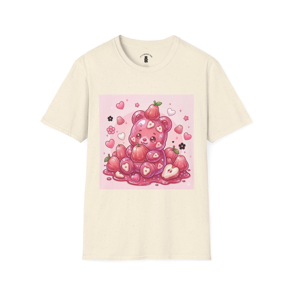 Beautiful Pink Rose Bell Apple, Exotic Oozy Gummy Bear — Cute Graphic Shirt