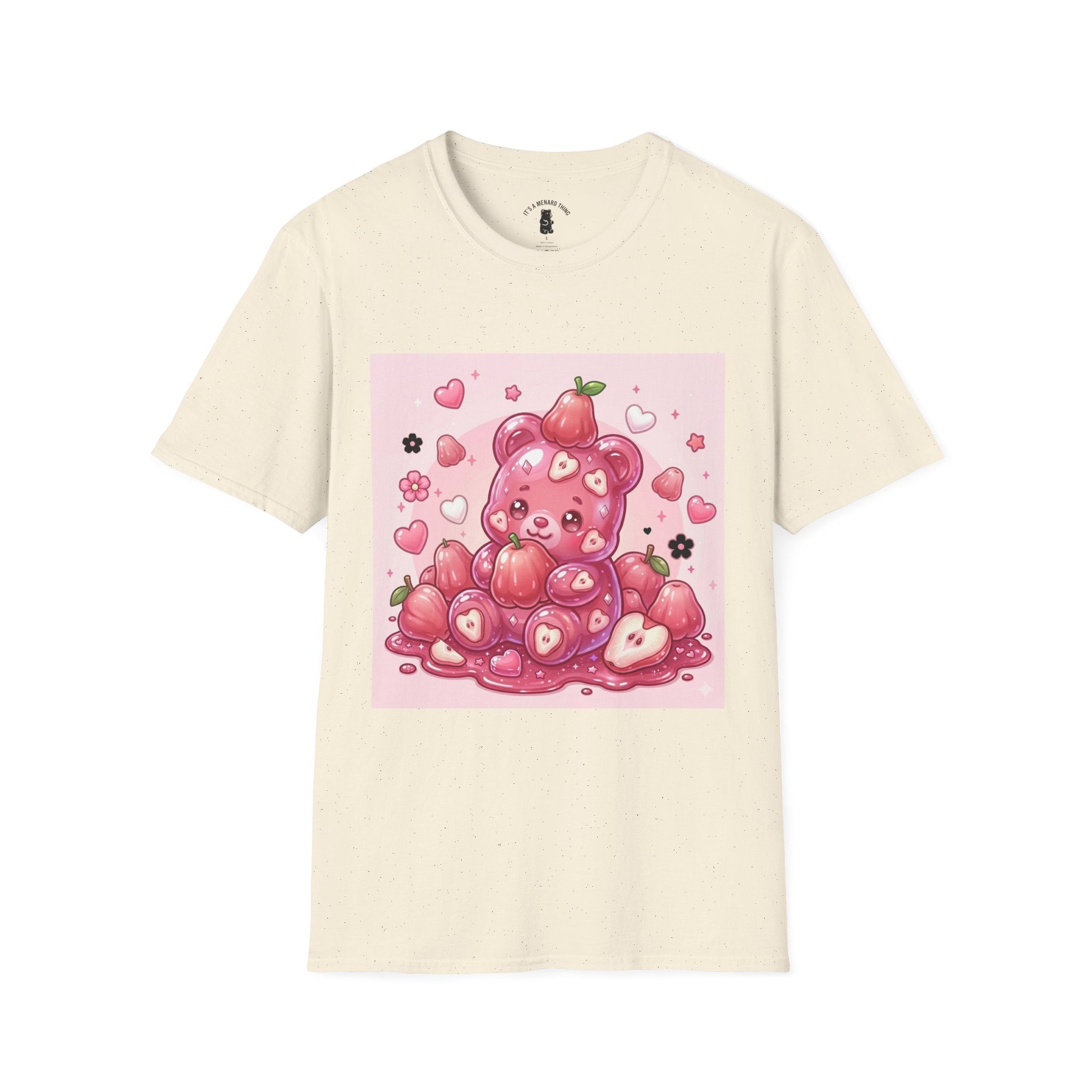 Beautiful Pink Rose Bell Apple, Exotic Oozy Gummy Bear — Cute Graphic Shirt