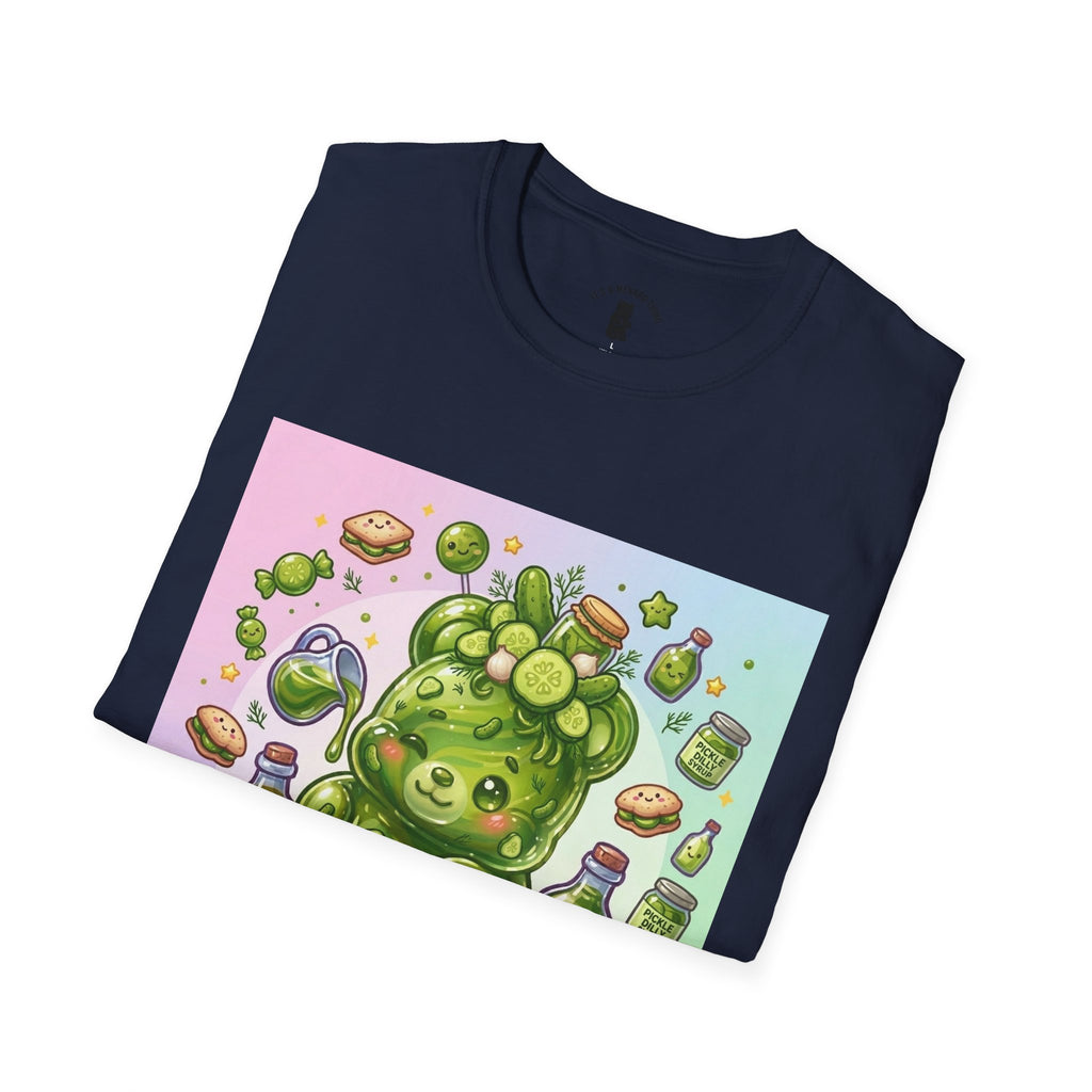 Sour Dill Pickle, Exotic Gooey Gummy Bear — Kawaii Graphic T-Shirt