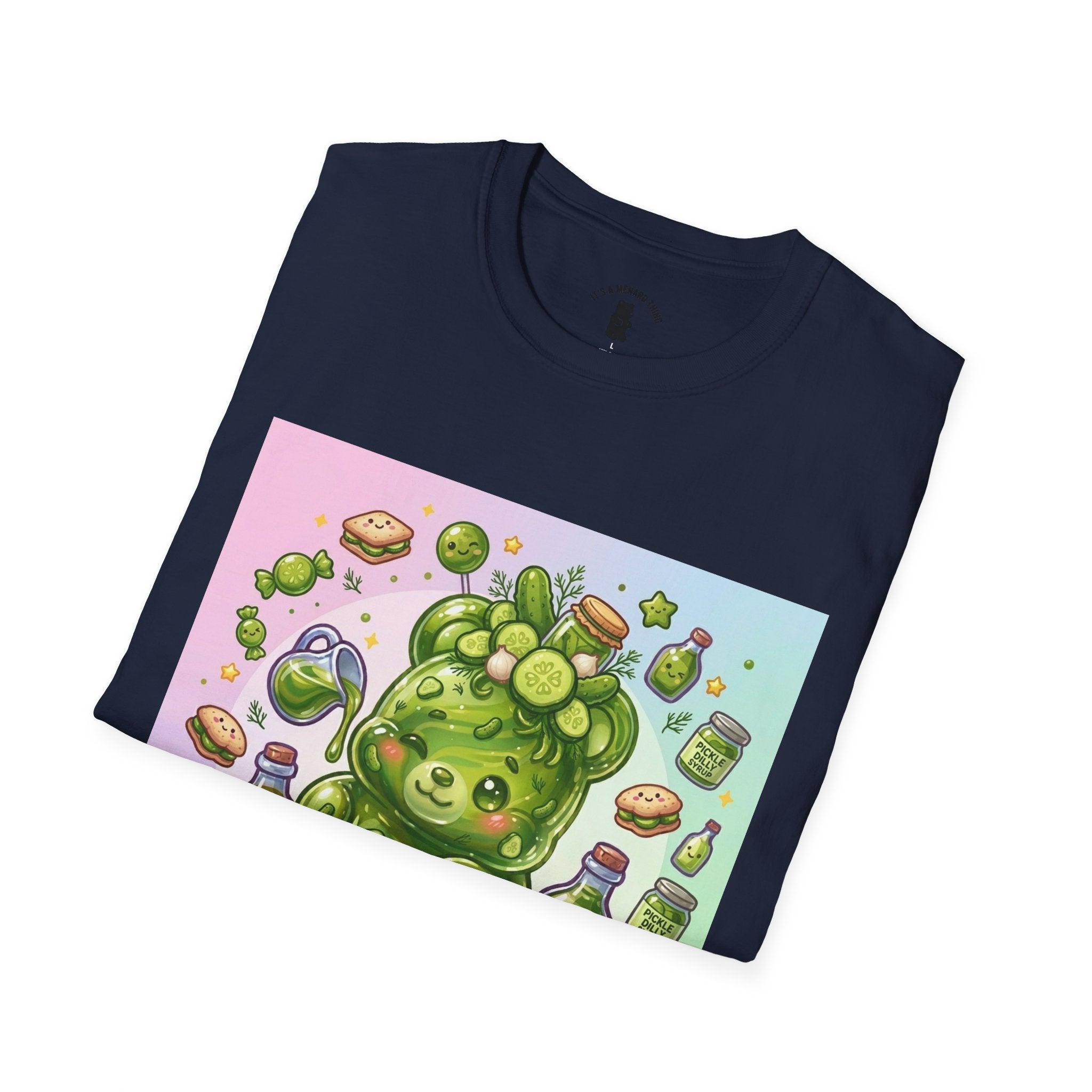 Sour Dill Pickle, Exotic Gooey Gummy Bear — Kawaii Graphic T-Shirt
