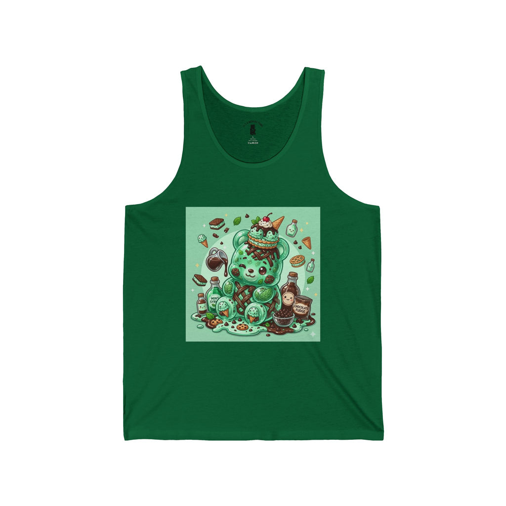 Special Mint Chip Ice Cream Delight, Gooey Gummy Bear — Kawaii Graphic Tank