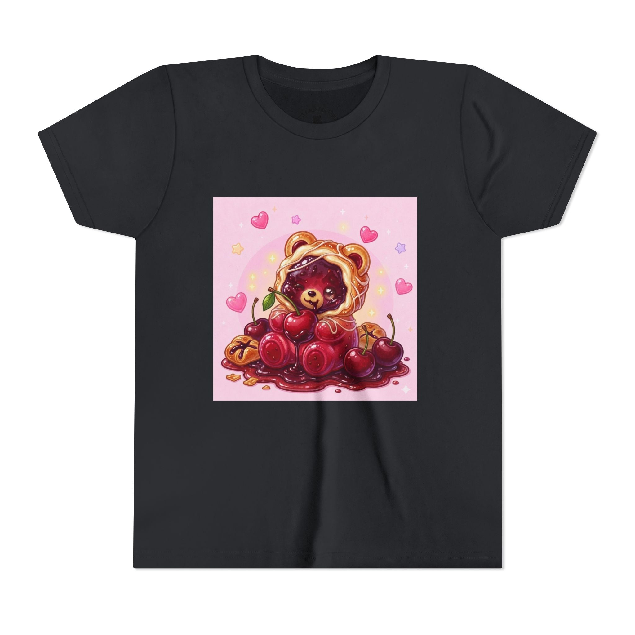 Cherry Danish Gooey Gummy Bear Graphic Youth T-Shirt