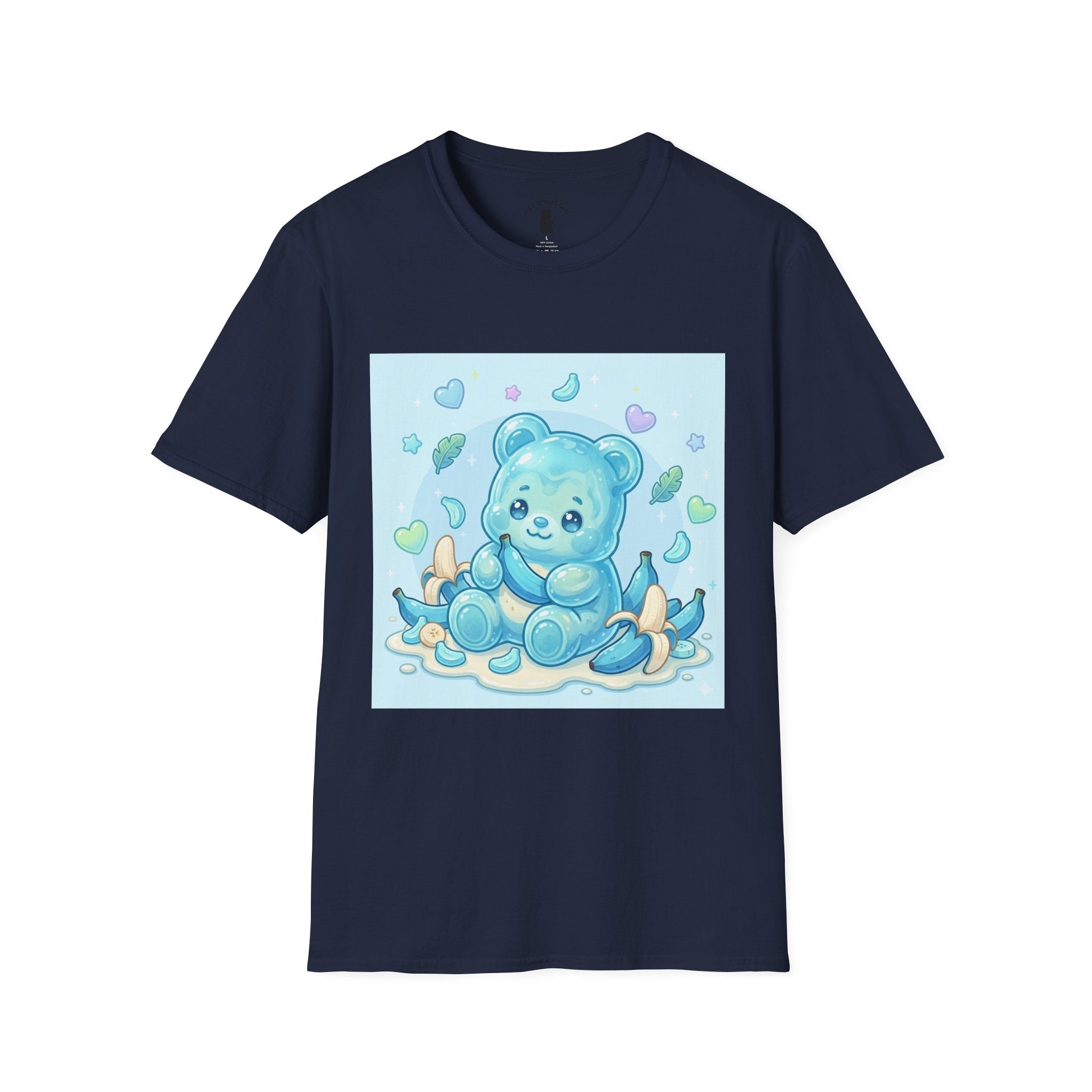 Exotic Blue Java Banana Baby Oozy Bear Friend- Kawaii Graphic Shirt