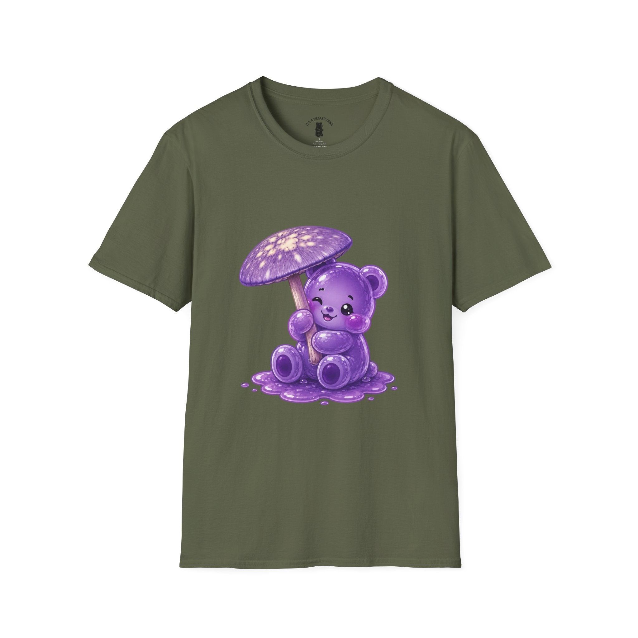 Purple Cortinarius Violaceus Mushroom Oozy Bear Special- Graphic Shirt