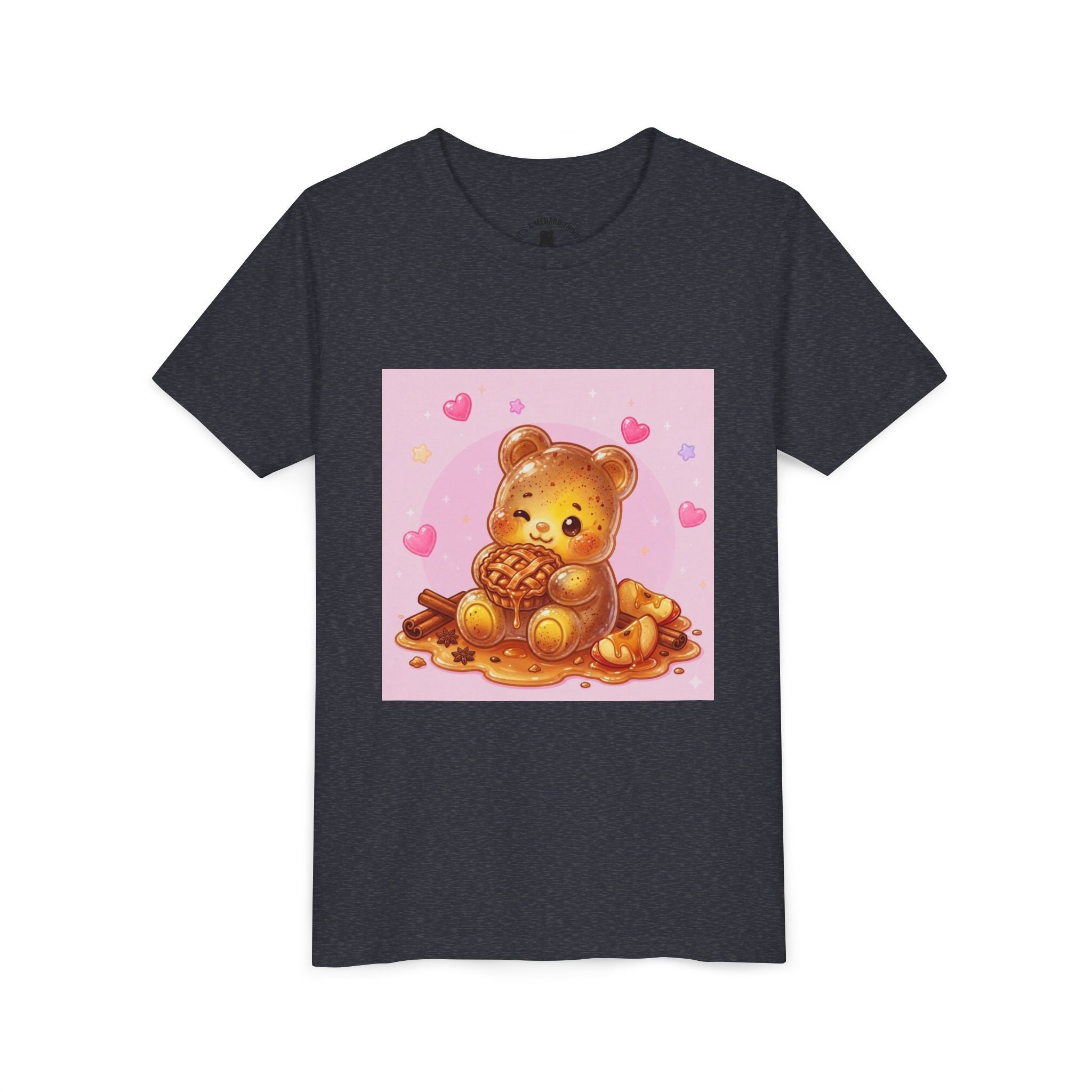 Warm Apple Cinnamon Pie Gooey Gummy Bear Hearts Youth Tee