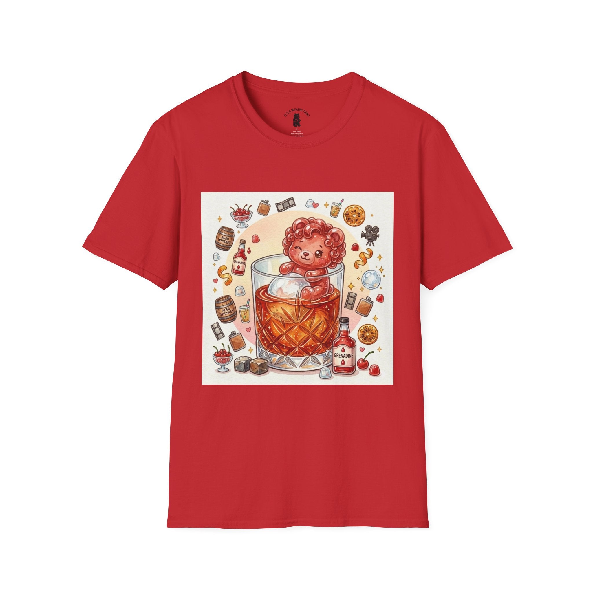 Shirley Temple Boozy Gooey Gummy Bear- Kawaii Graphic T-Shirt