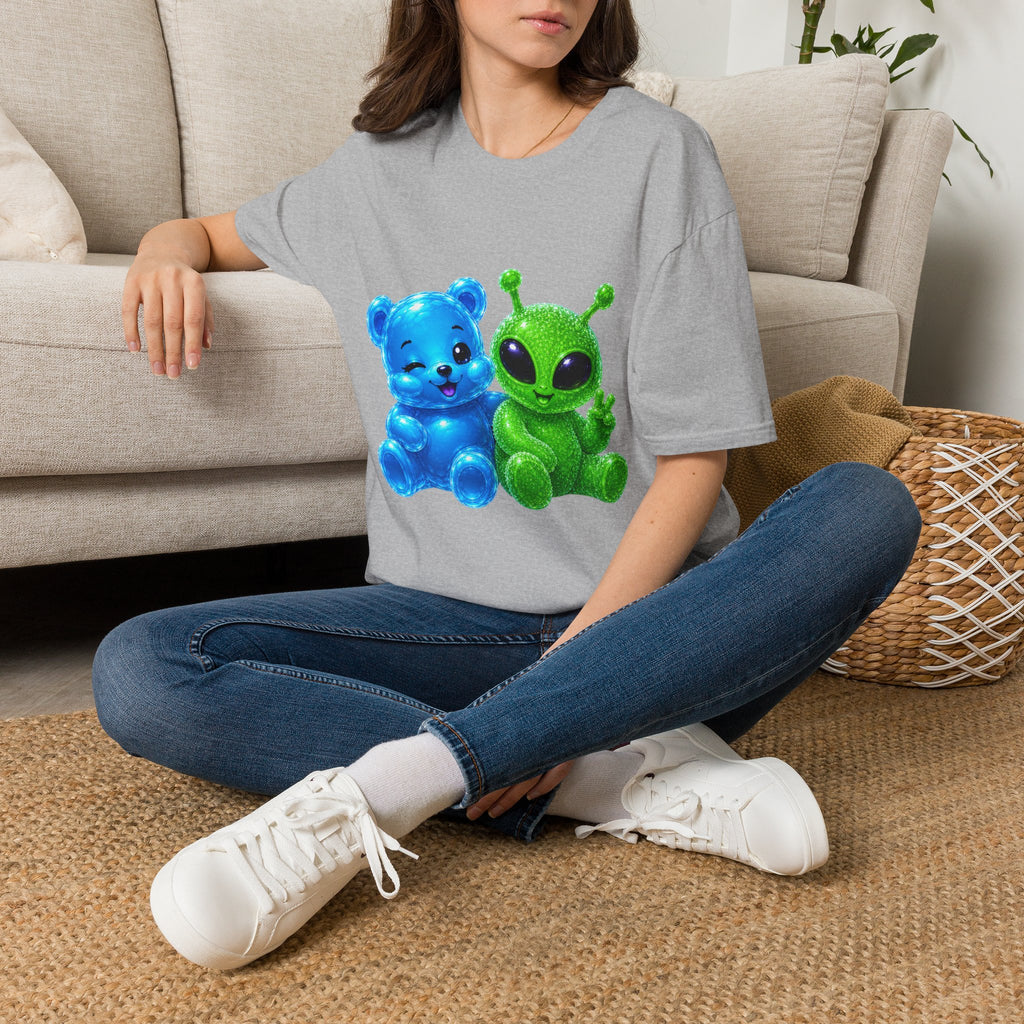 We Come in Peace, Oozy Bear & Alien Special Addition- Graphic Shirt