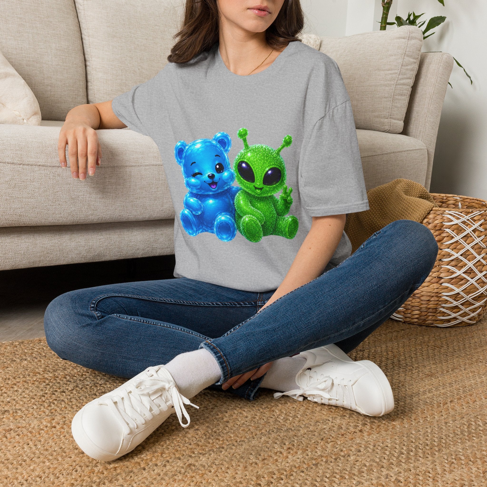 We Come in Peace, Oozy Bear & Alien Special Addition- Graphic Shirt
