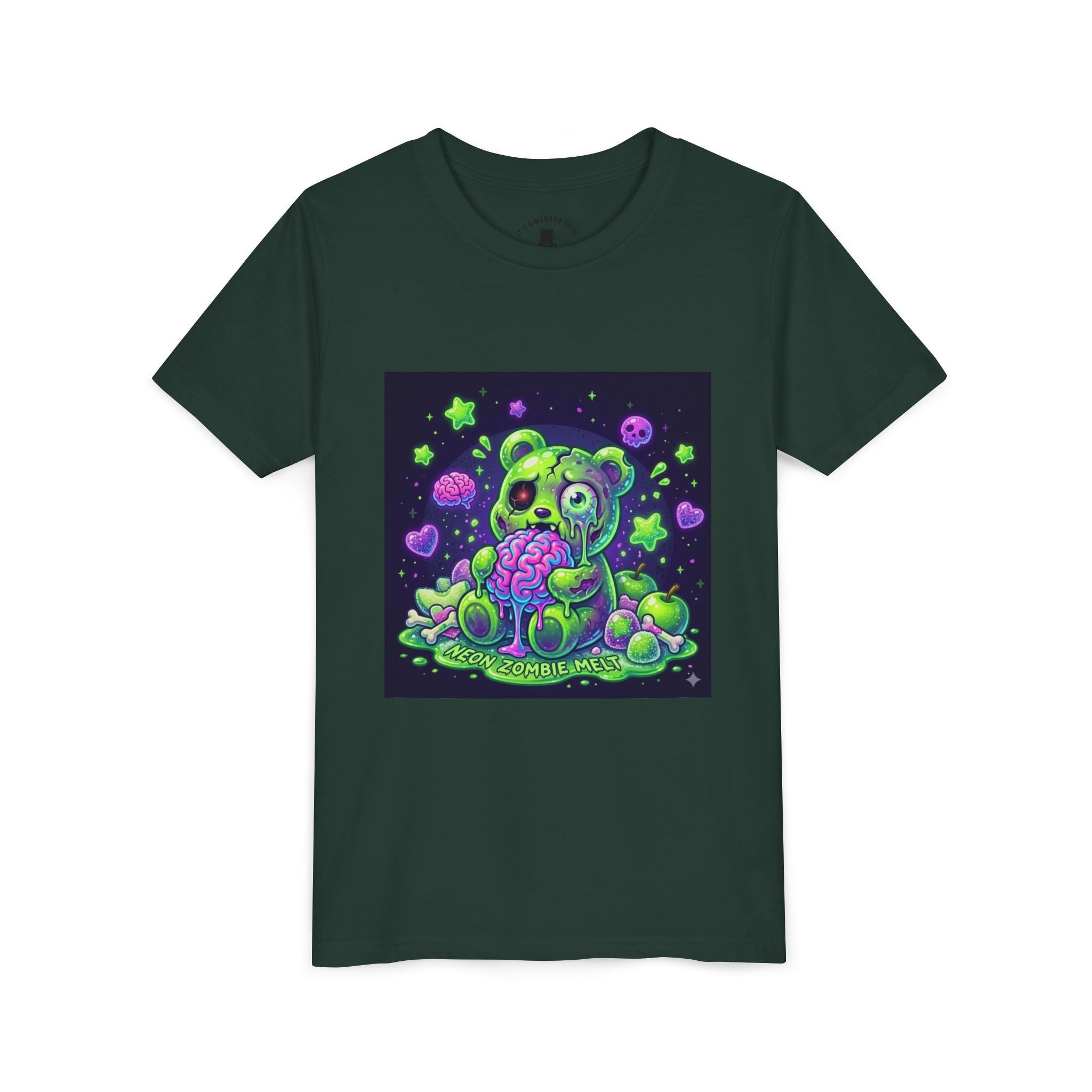 Neon Zombie Gooey Gummy Bear Graphic Tee