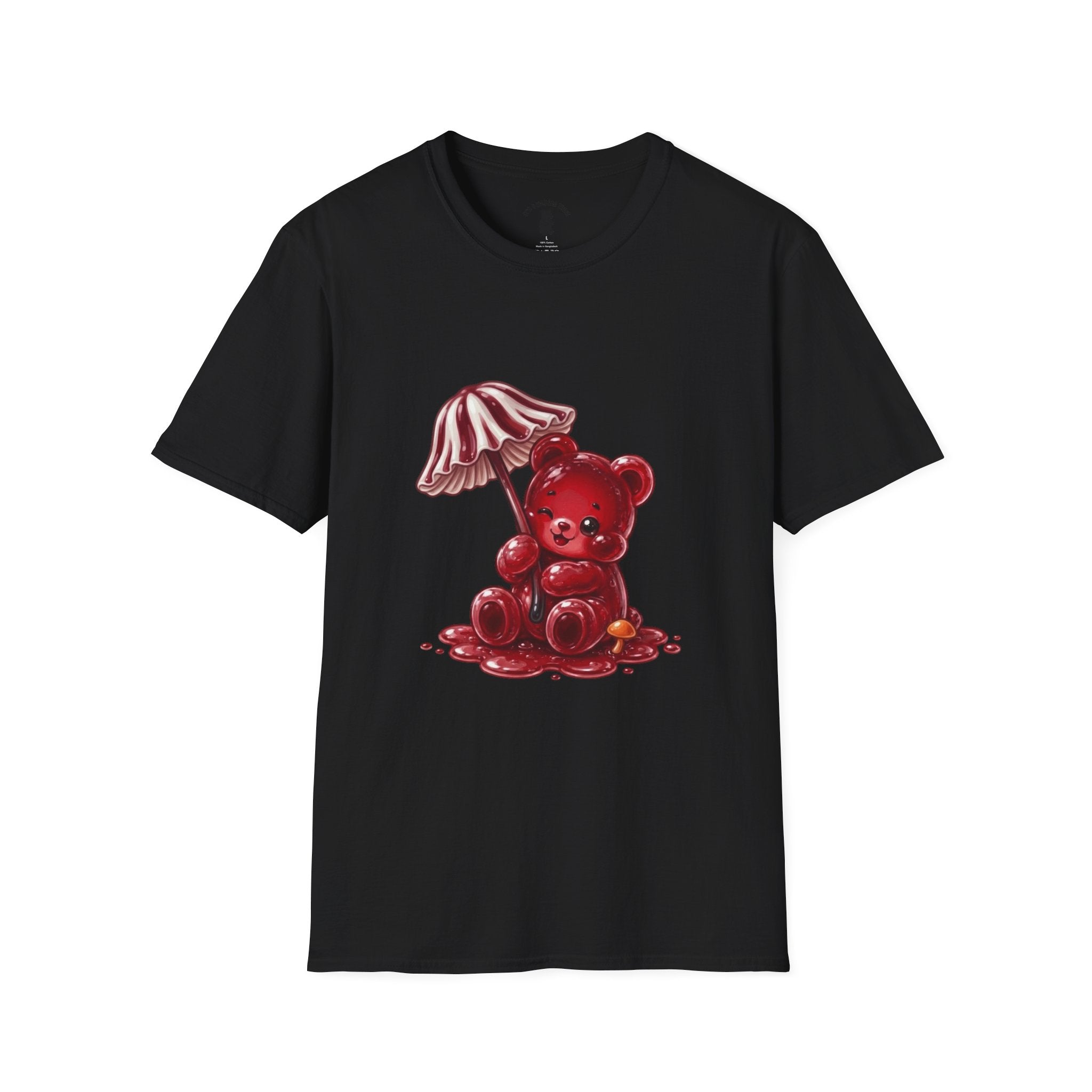 Special Red Stripped Mushroom Umbrella, Oozy Bear Gummy Friend- Graphic Shirt