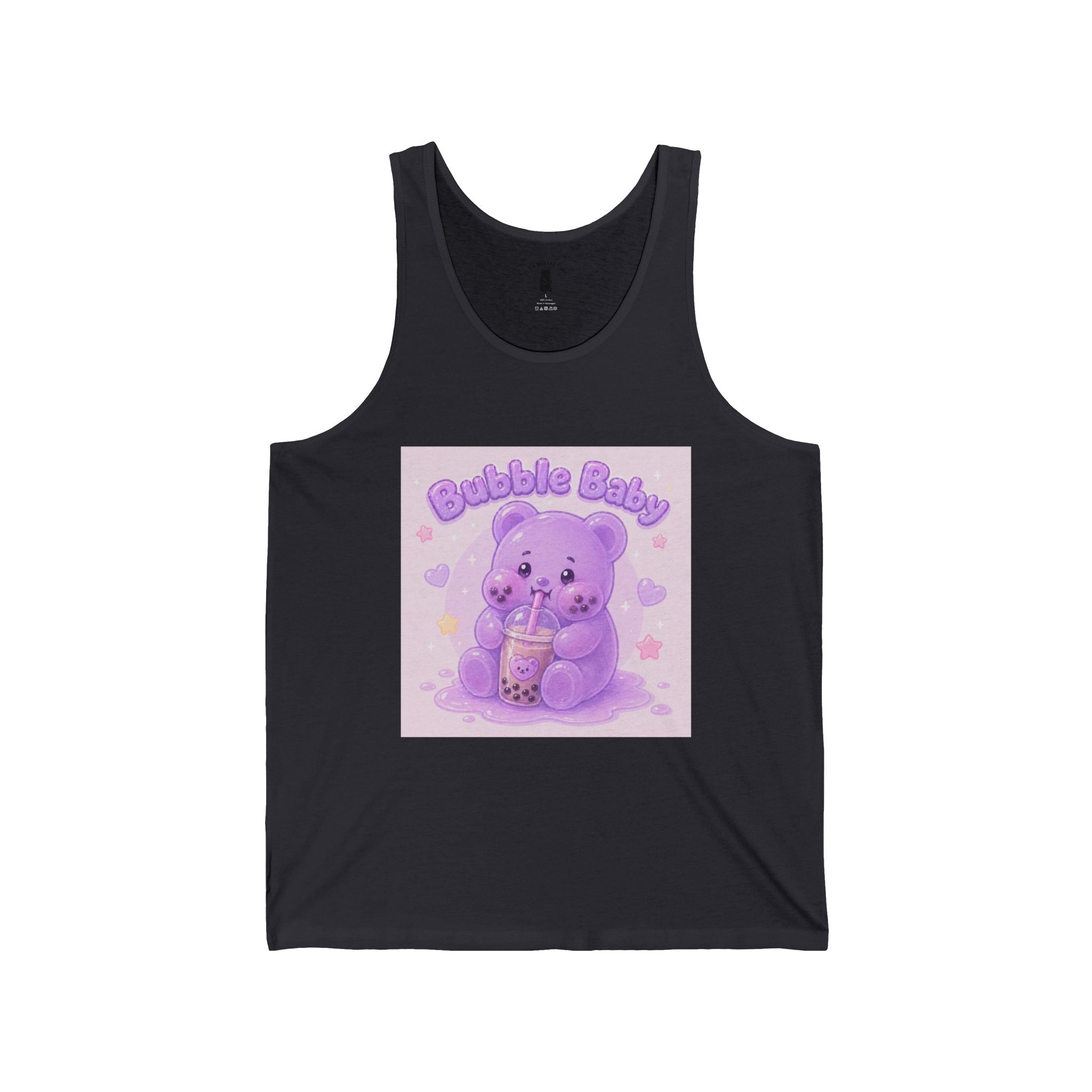 "Bubble Baby" Bubble Boba Tea, Gooey Gummy Bear — Cute Graphic Tank Top