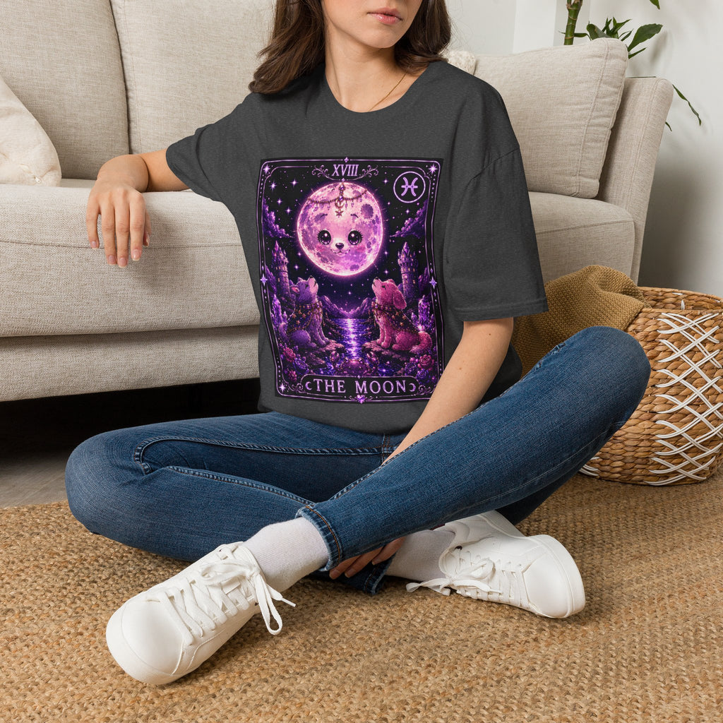 The Moon Tarot Astrological Style Oozy Bear Gummy Friend- Graphic Shirt