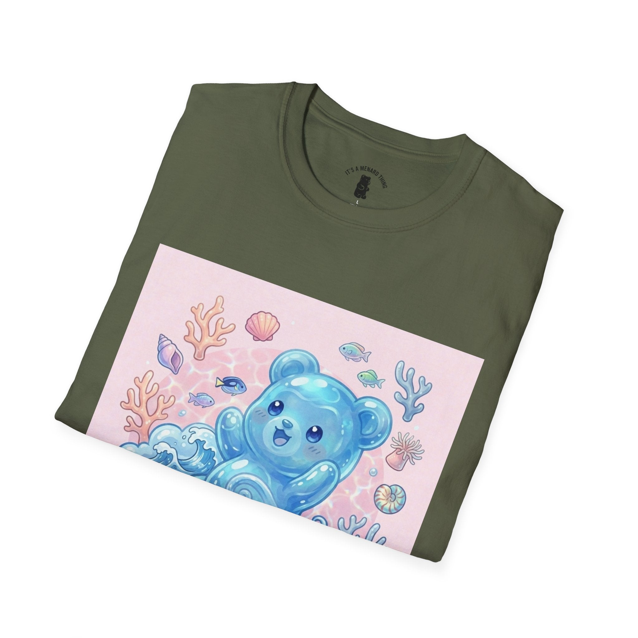 Elemental, Ocean Blue Water Gooey Gummy Bear — Kawaii Graphic Tee