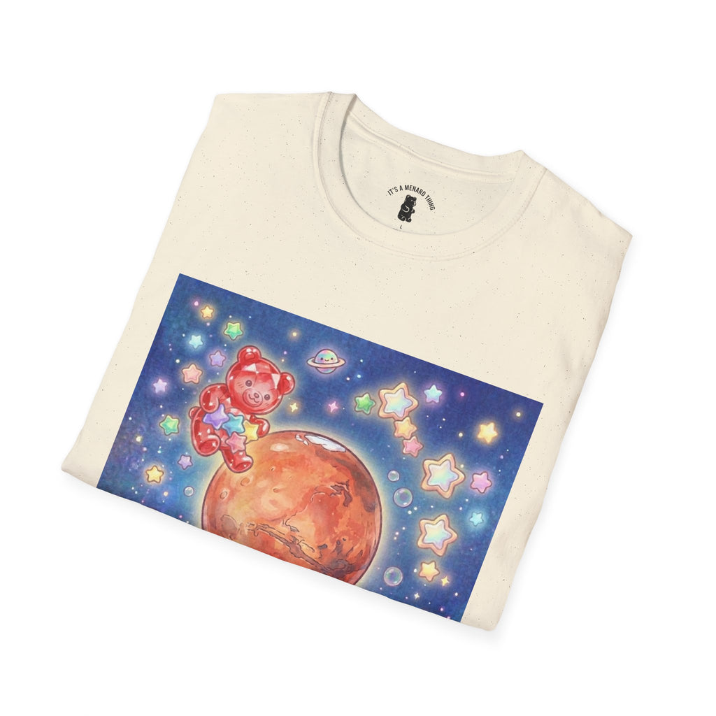 Think of Mars, Red Crystal Gooey Gummy Bear — Space Graphic T-Shirt