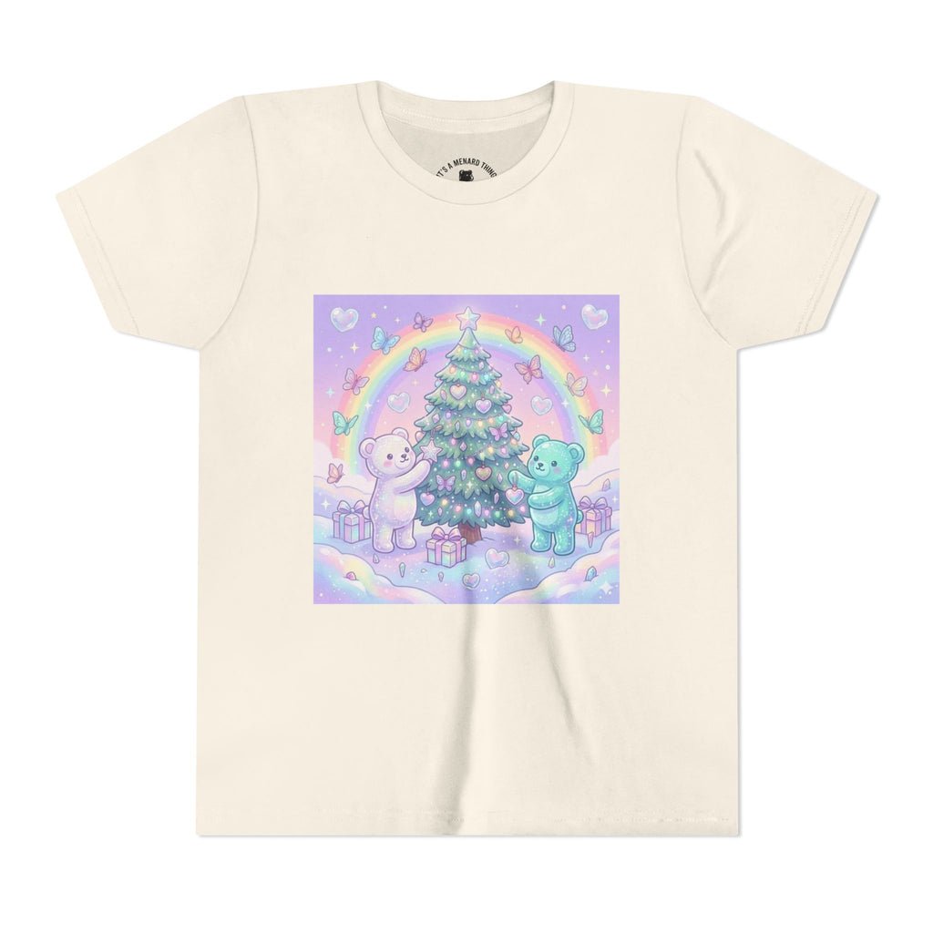 Gooey Gummy Bears Decorating Christmas Tree with Rainbow | Holiday Youth Shirt