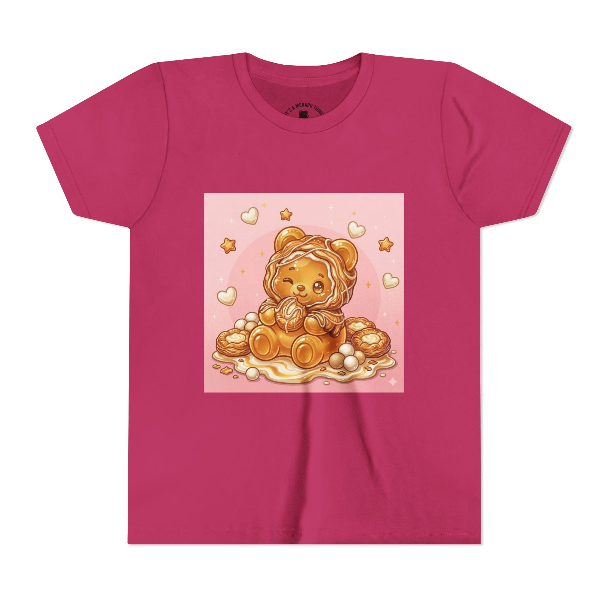 Cheese Danish Gooey Gummy Bear in Puff PJs Graphic Tee