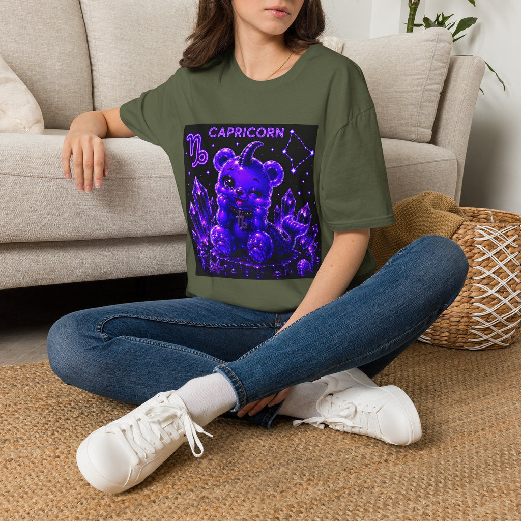 Capricorn Zodiac Constellation Oozy Bear Friend- Graphic Shirt